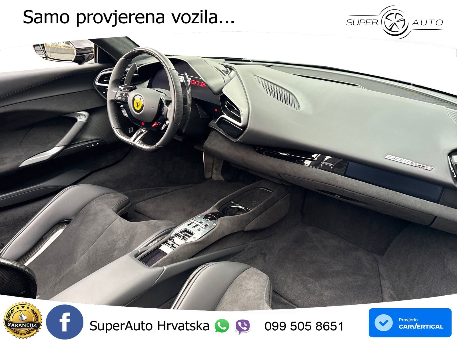 Ferrari 296 GTS 3.0 V6 (830 KS) F1 DCT LED+ACC