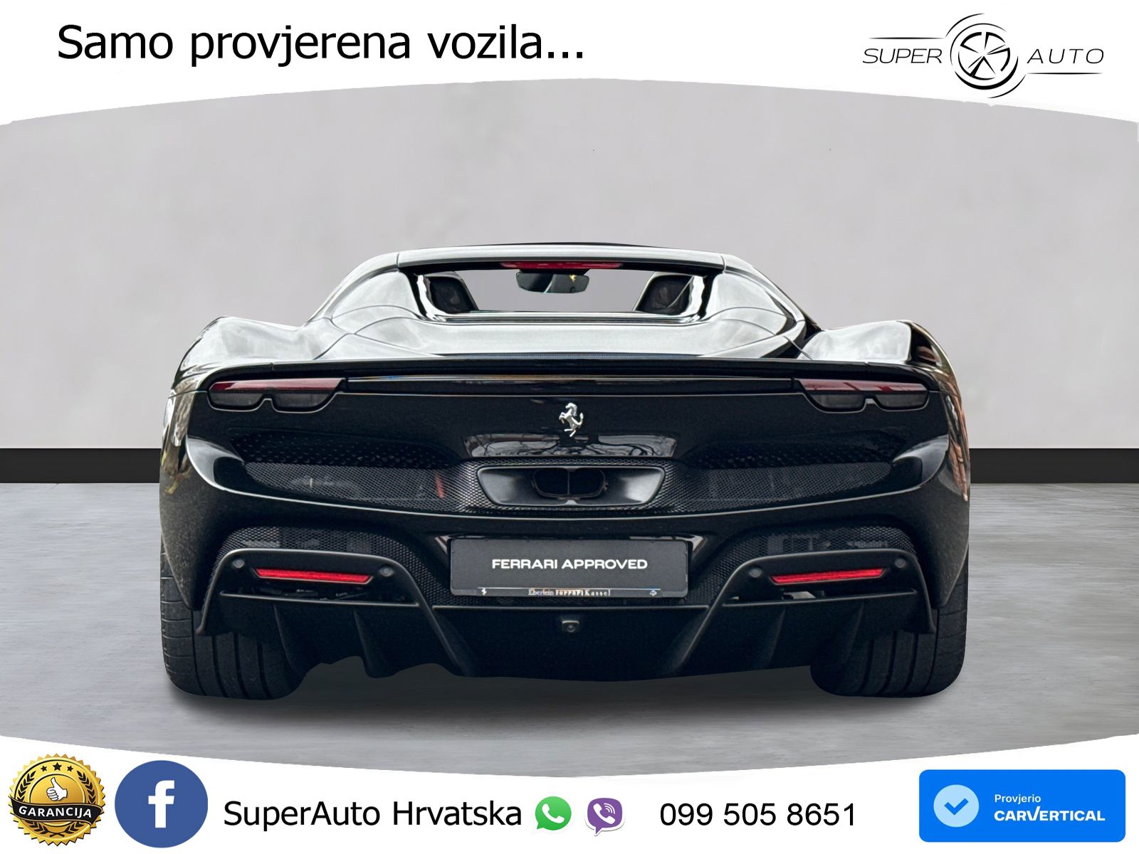 Ferrari 296 GTS 3.0 V6 (830 KS) F1 DCT LED+ACC