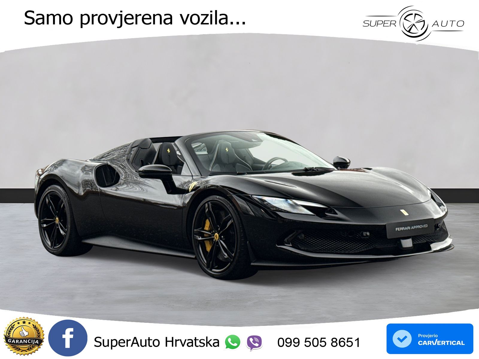 Ferrari 296 GTS 3.0 V6 (830 KS) F1 DCT LED+ACC