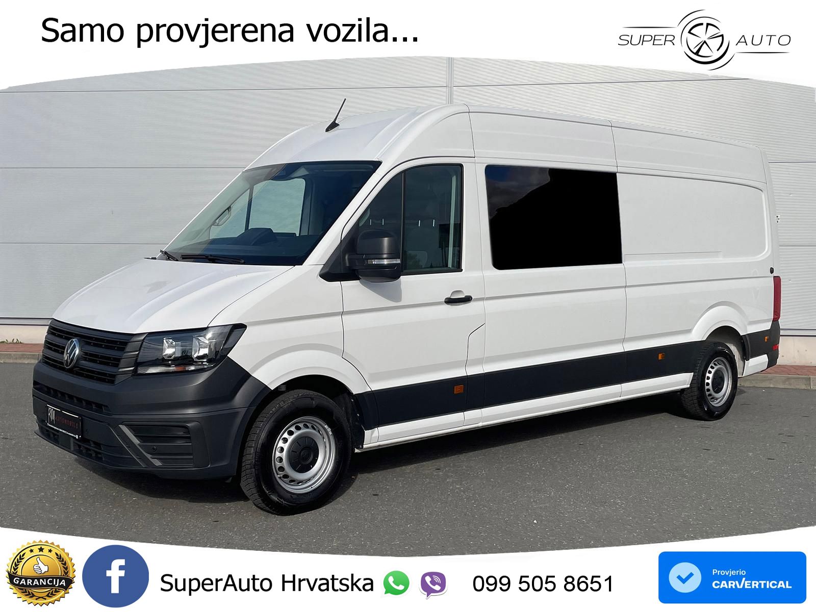 Volkswagen Crafter MIXTO 35 L4H3 NAV AHK oh.Schäden 5J.Gar 177 KS