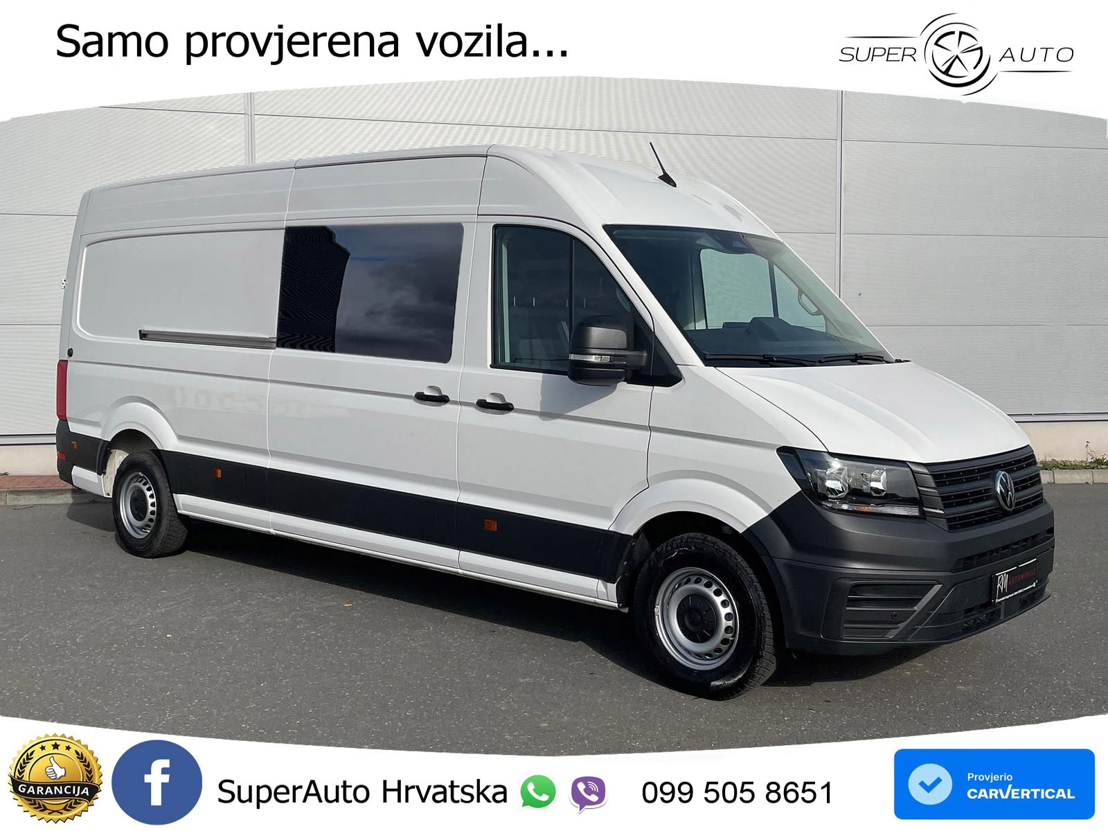 Volkswagen Crafter MIXTO 35 L4H3 NAV AHK oh.Schäden 5J.Gar 177 KS