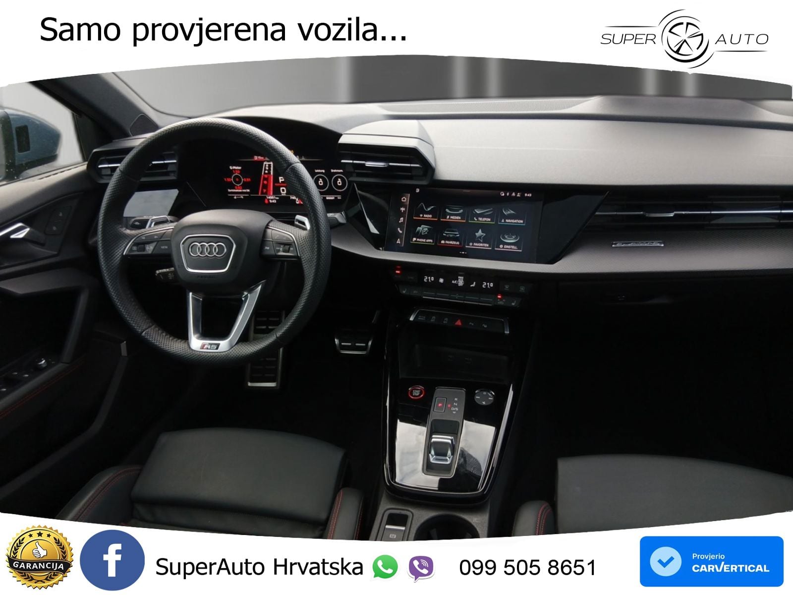 Audi RS3 Sedan 2.5 TFSI (400 KS) quattro S tronic MATRIX+GR SJED+KAM