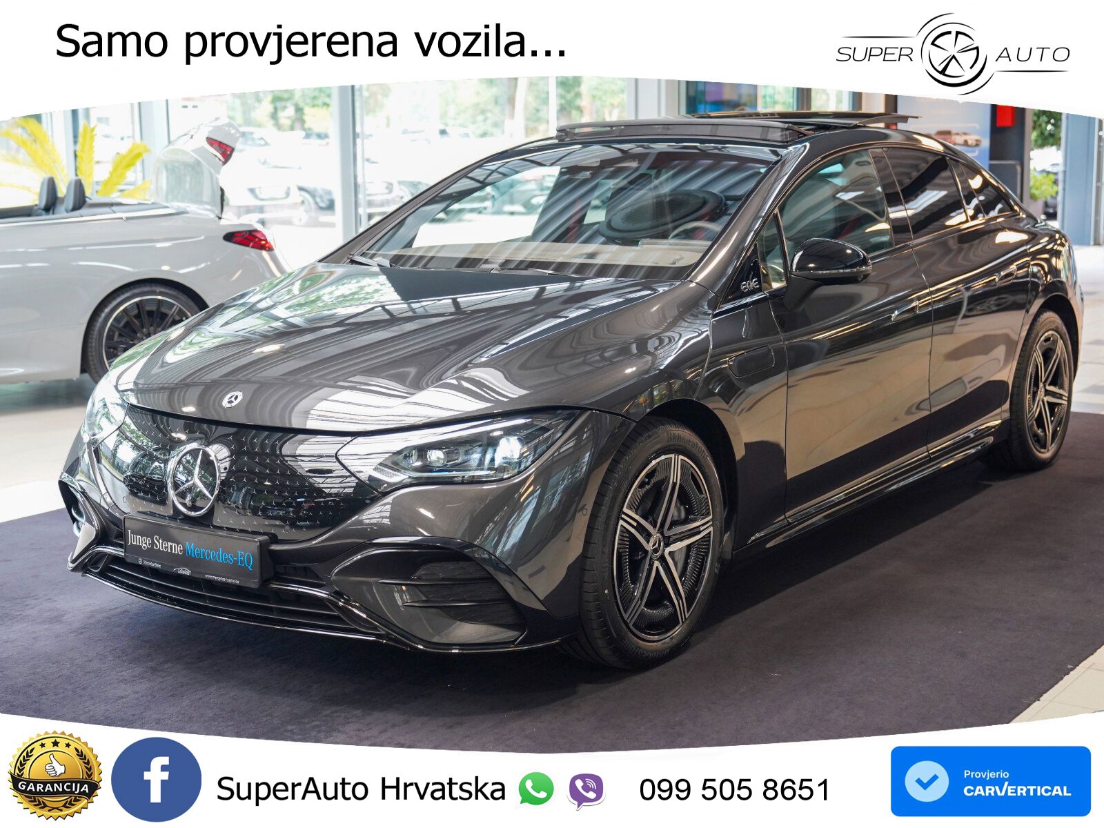 Mercedes EQE 350 100 kWh (320 KS) 4MATIC AMG ZRAČNI+ACC+GR SJED+KAM+PANO