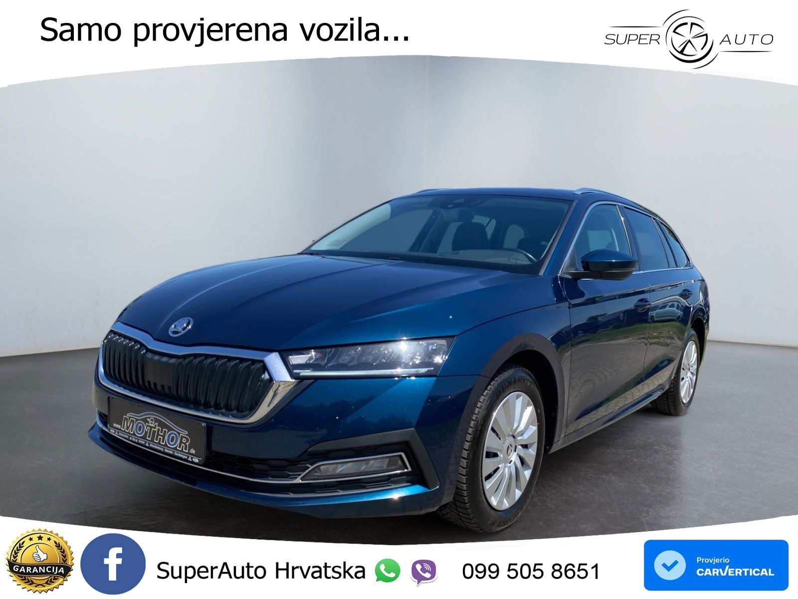 Škoda Octavia Combi 2.0 TDI (150 KS) DSG LED+GR SJED+ACC