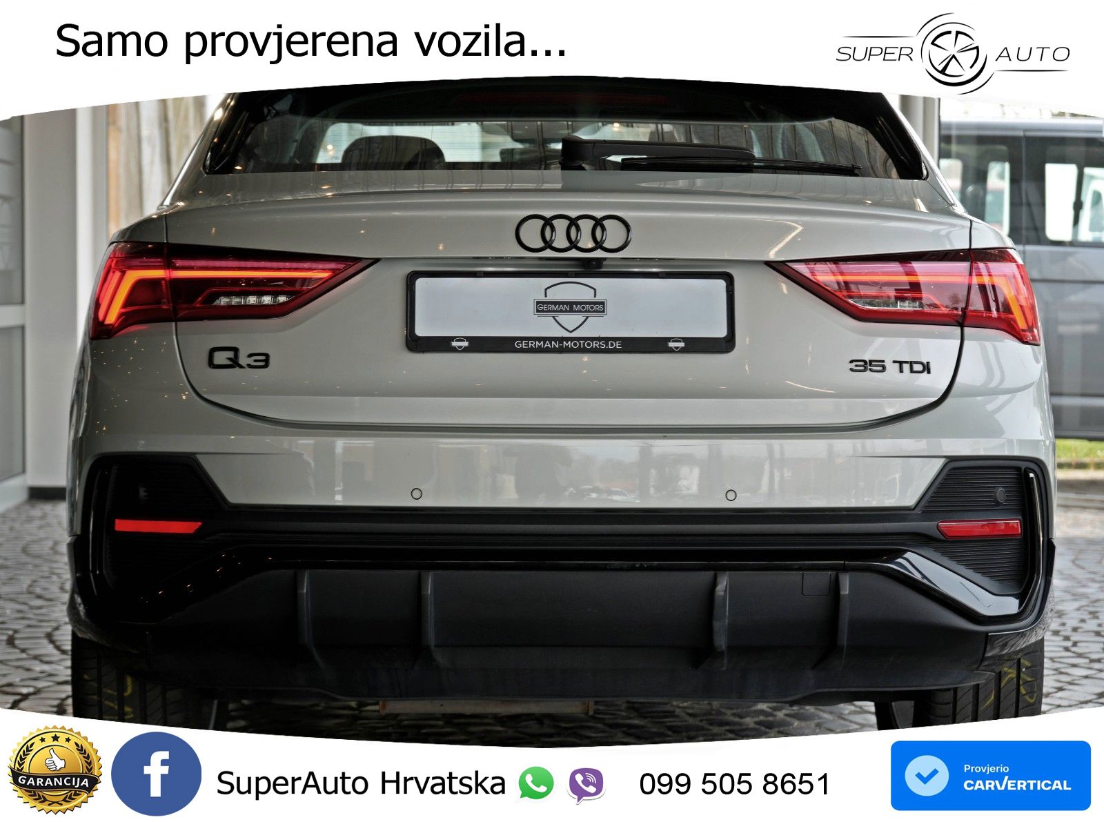 Audi Q3 Sportback 35 TDI (150 KS) S tronic S line LED+GR SJED+ACC