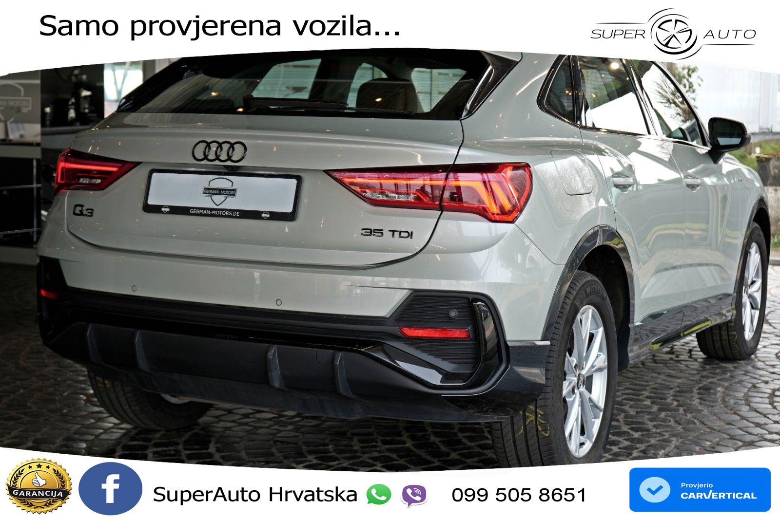 Audi Q3 Sportback 35 TDI (150 KS) S tronic S line LED+GR SJED+ACC