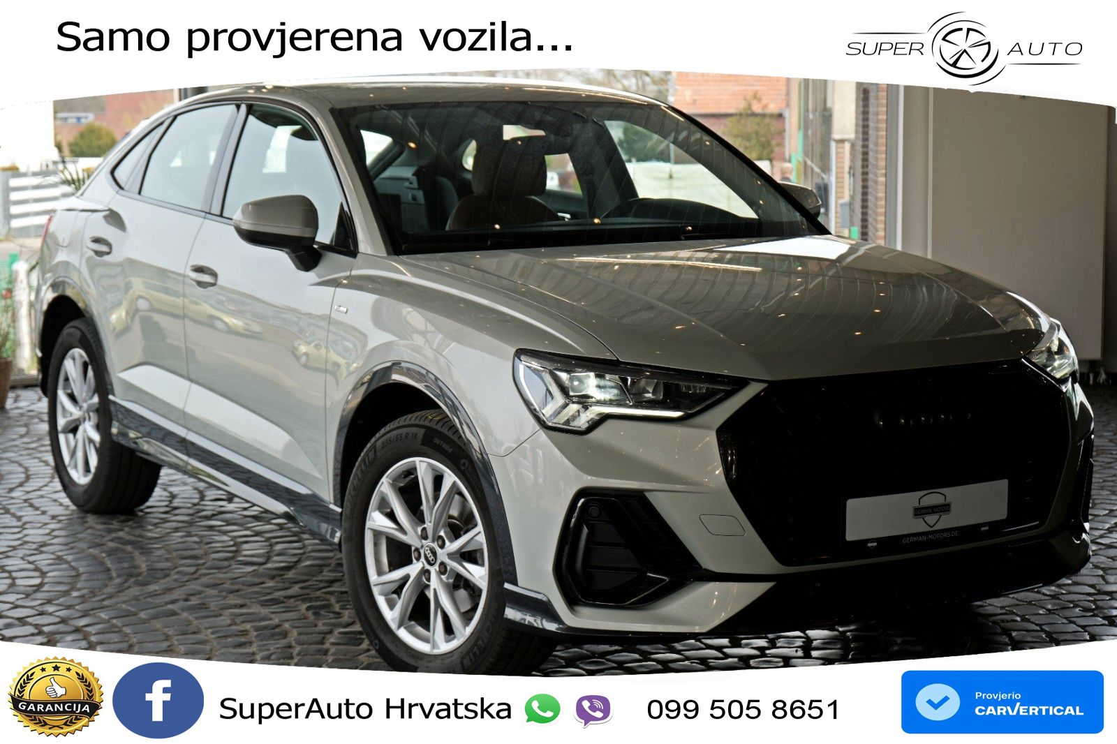 Audi Q3 Sportback 35 TDI (150 KS) S tronic S line LED+GR SJED+ACC