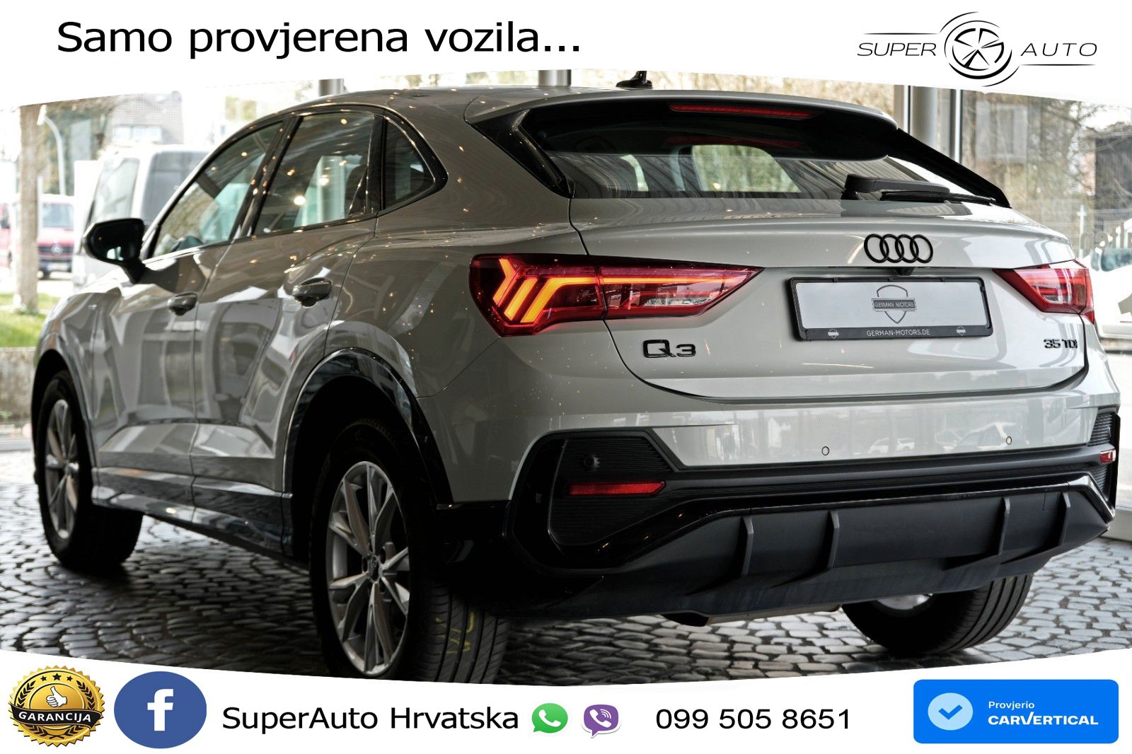 Audi Q3 Sportback 35 TDI (150 KS) S tronic S line LED+GR SJED+ACC