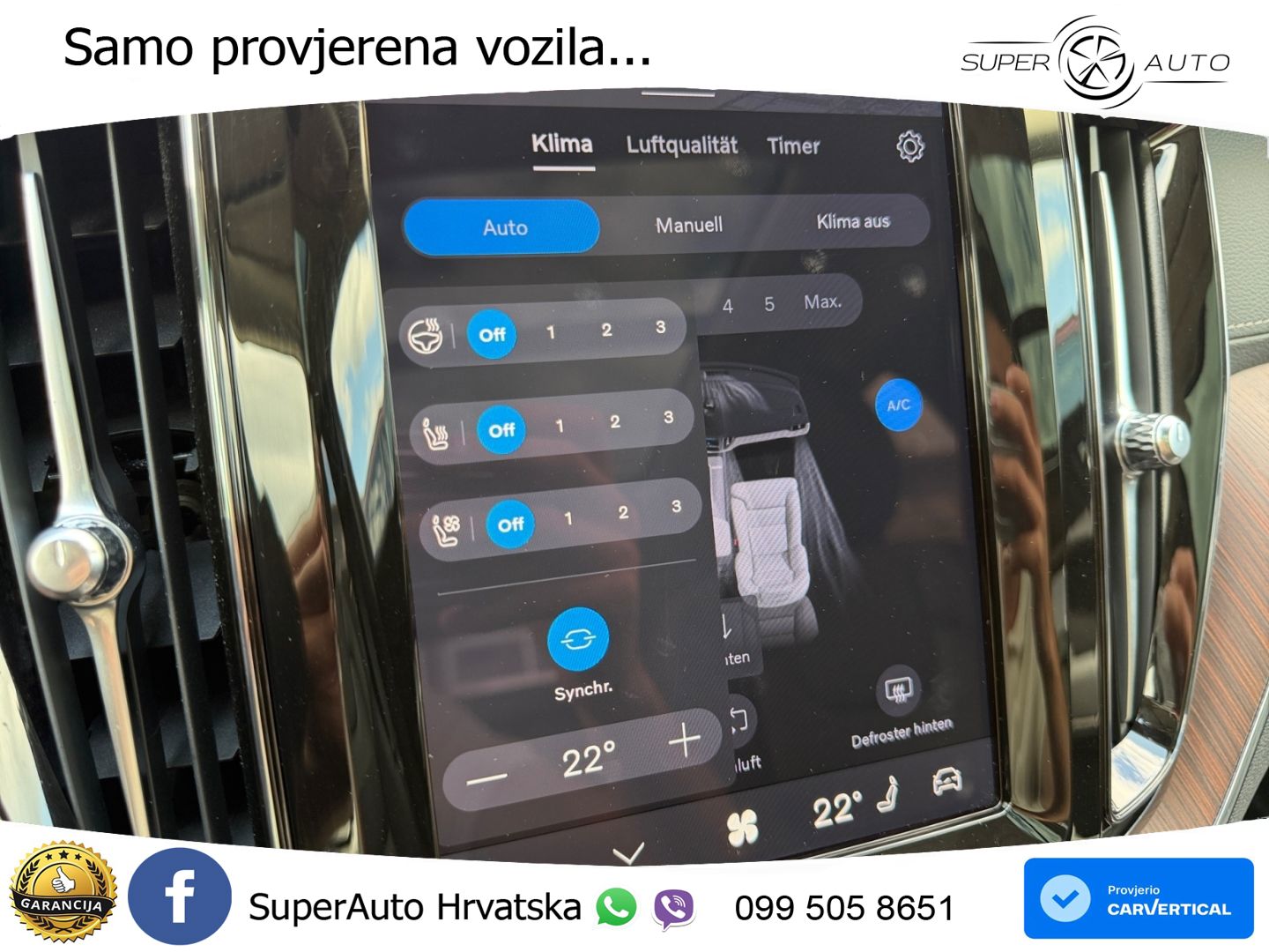 Volvo XC60 B4 Diesel AWD Geartronic ZRAČNI+ACC+GR SJED+KAM+PANO