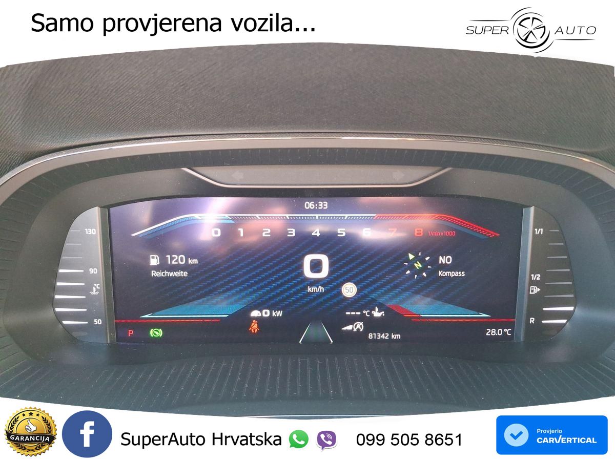 Škoda Octavia Combi RS 2.0 TSI (245 KS) DSG LED+GR SJED+ACC