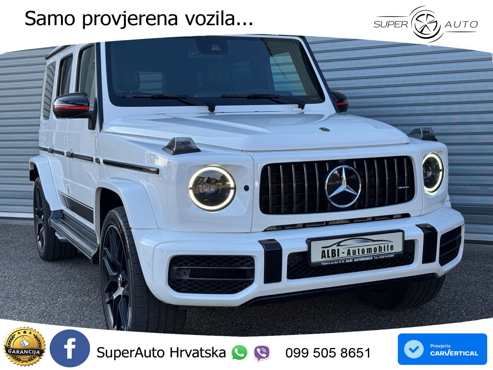 Mercedes AMG G 63 Long V8 (585 KS) 4MATIC 9G-TRONIC AMG SPEEDSHIFT PLUS LED+GR SJED+ACC