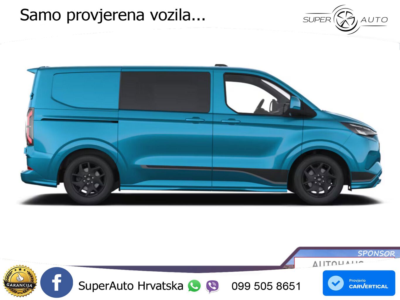 Ford E-Transit Custom DCiV 71kWh L1 Sport UVP-36%* 218 KS