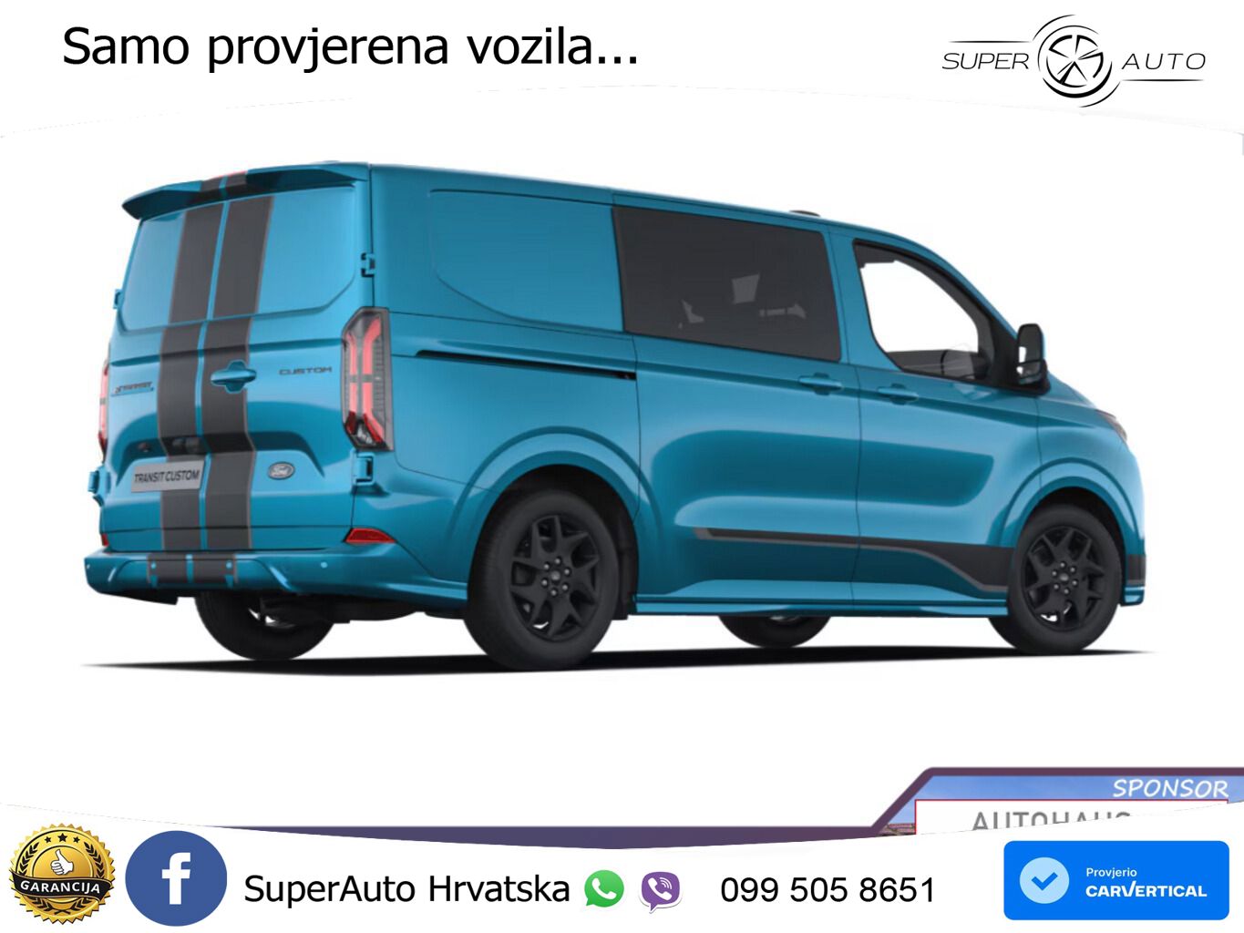 Ford E-Transit Custom DCiV 71kWh L1 Sport UVP-36%* 218 KS