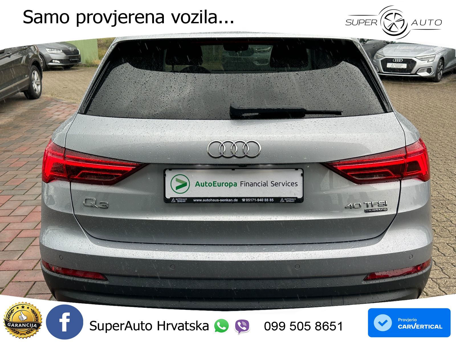 Audi Q3 40 TFSI (190 KS) quattro S tronic LED+GR SJED+ACC