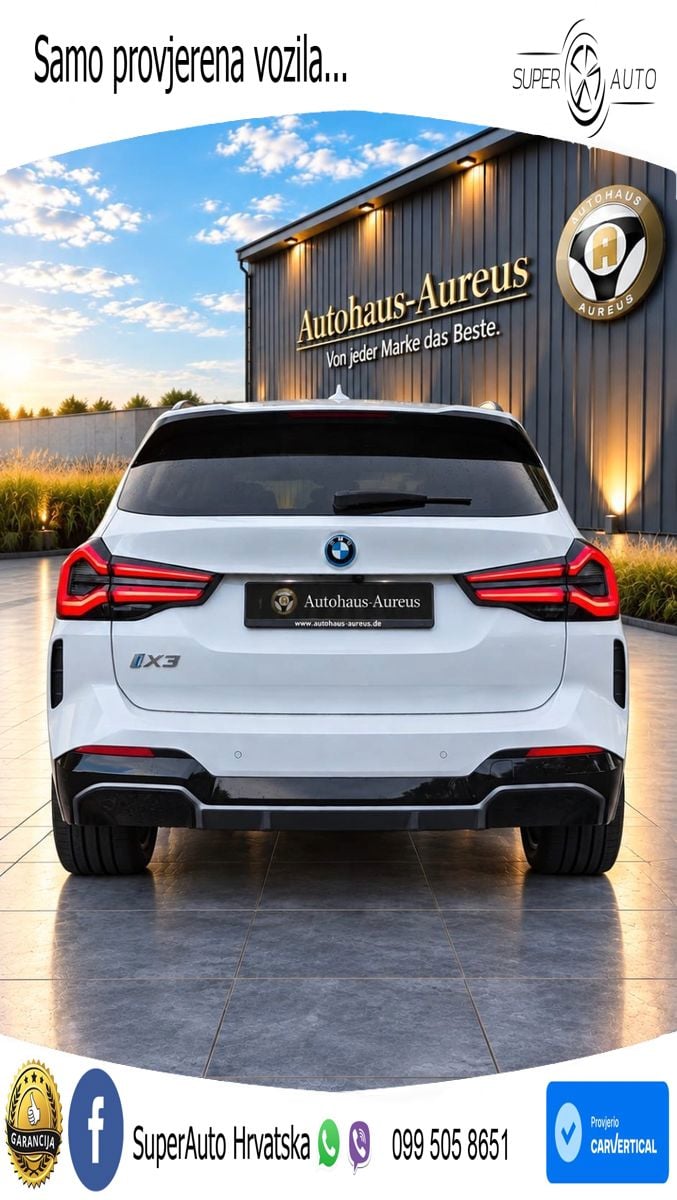 BMW iX3 80 kWh (286 KS) M Sport LED+GR SJED+ACC