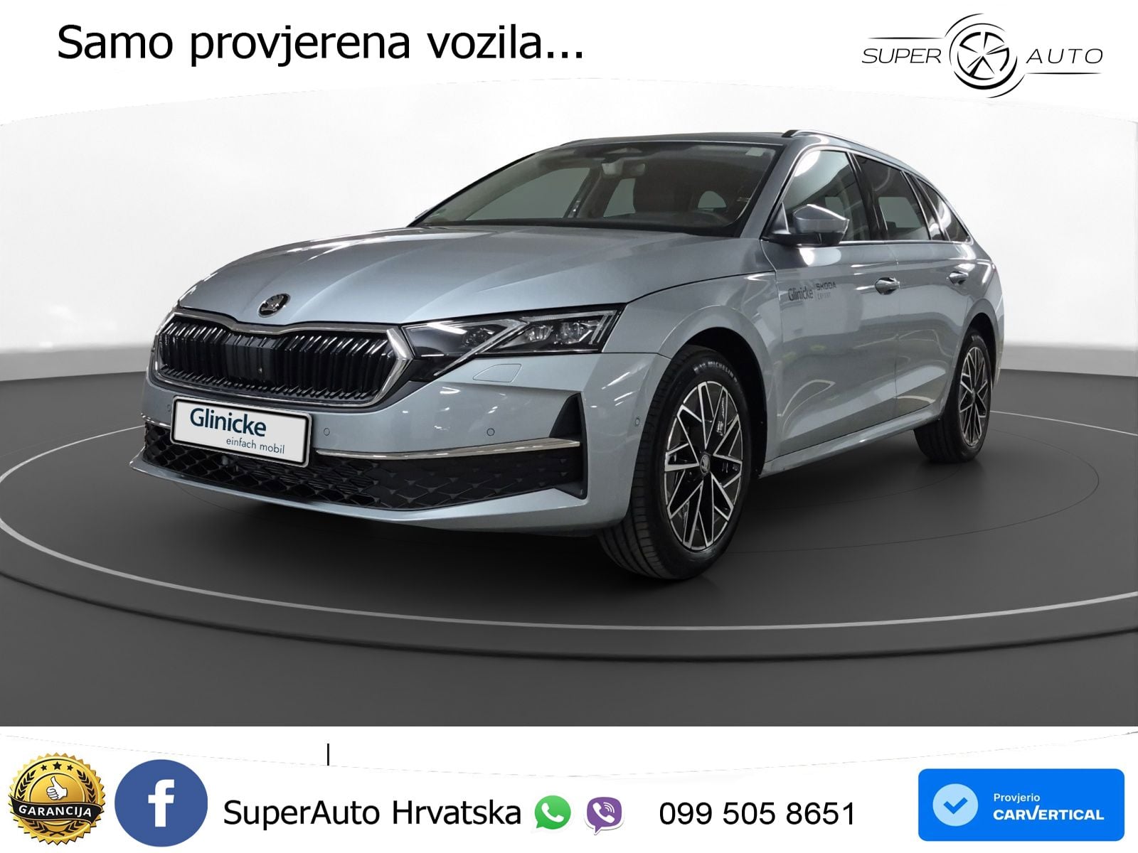 Škoda Octavia Combi 2.0 TDI (150 KS) DSG LED+GR SJED+ACC