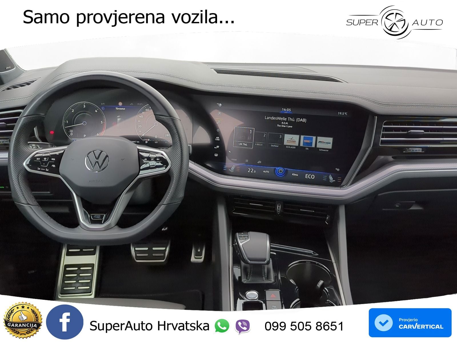 Volkswagen Touareg 3.0 V6 TDI (286 KS) 4MOTION Tiptronic R-Line ZRAČNI+ACC+GR SJED+KAM+PANO
