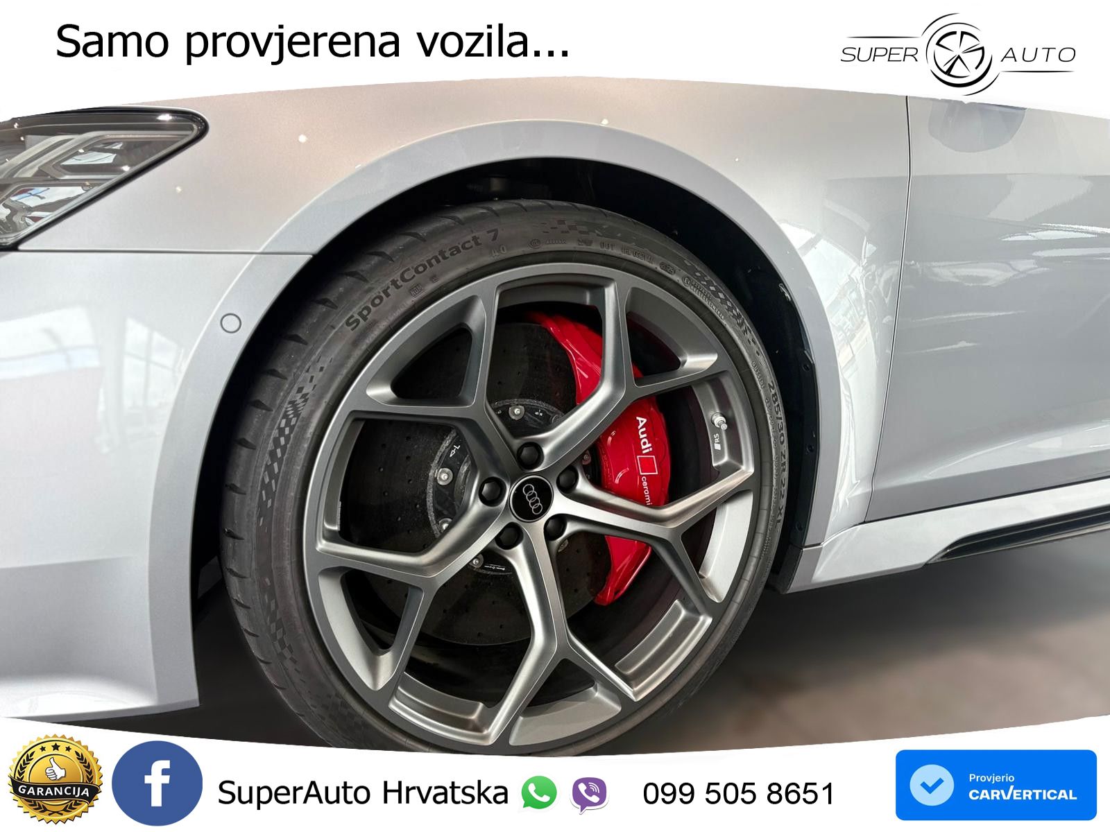 Audi RS6 Avant 4.0 TFSI V8 performance (630 KS)  quattro tiptronic ZRAČNI+ACC+GR SJED+KAM+PANO