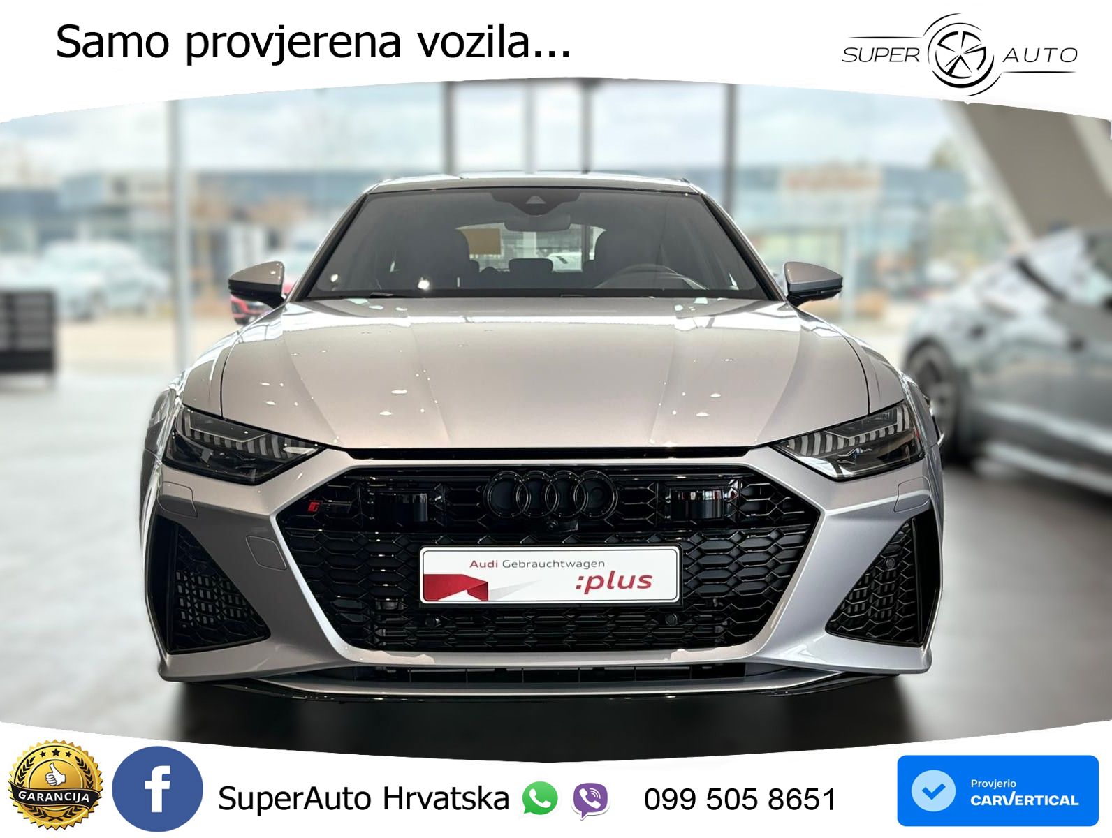 Audi RS6 Avant 4.0 TFSI V8 performance (630 KS)  quattro tiptronic ZRAČNI+ACC+GR SJED+KAM+PANO