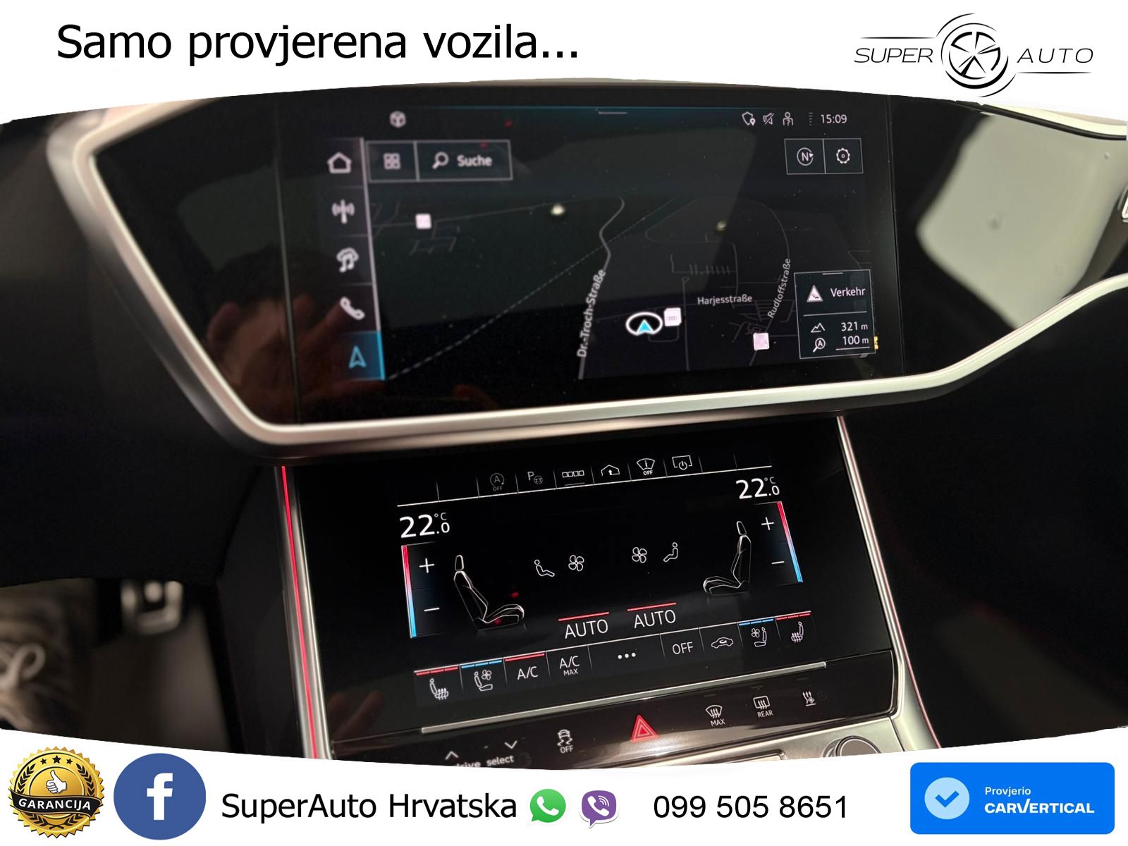 Audi RS6 Avant 4.0 TFSI V8 performance (630 KS)  quattro tiptronic ZRAČNI+ACC+GR SJED+KAM+PANO
