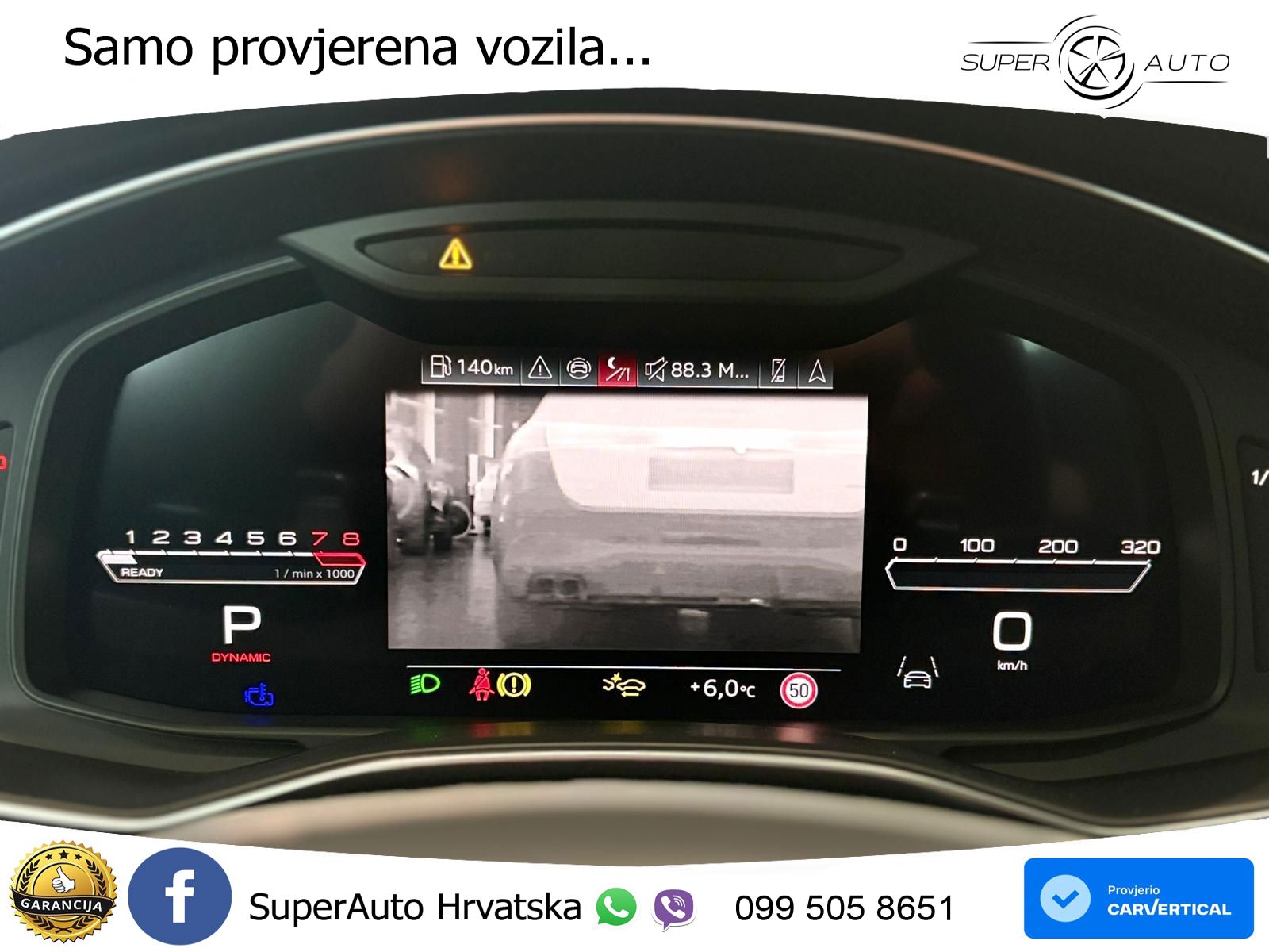 Audi RS6 Avant 4.0 TFSI V8 performance (630 KS)  quattro tiptronic ZRAČNI+ACC+GR SJED+KAM+PANO