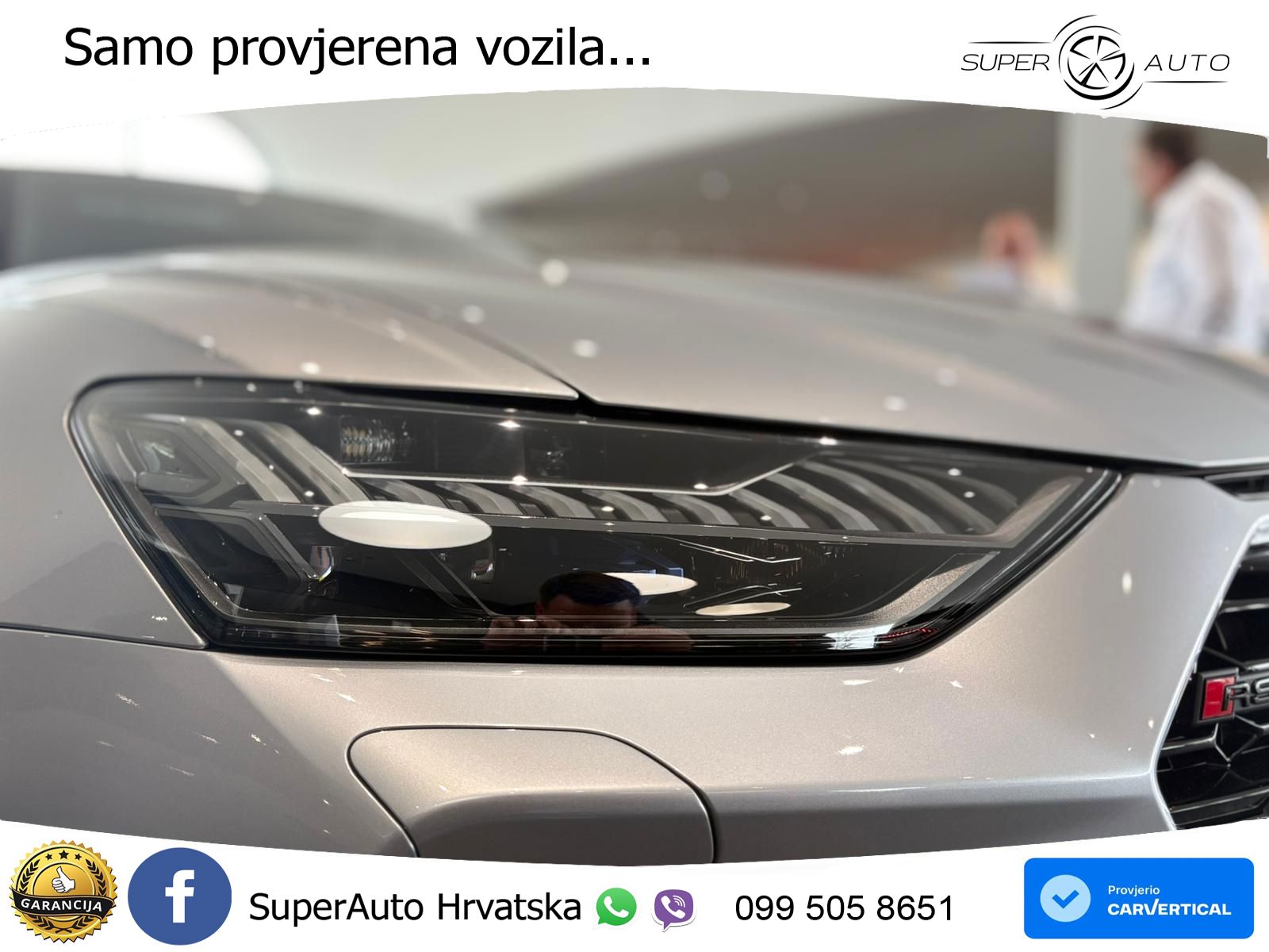 Audi RS6 Avant 4.0 TFSI V8 performance (630 KS)  quattro tiptronic ZRAČNI+ACC+GR SJED+KAM+PANO
