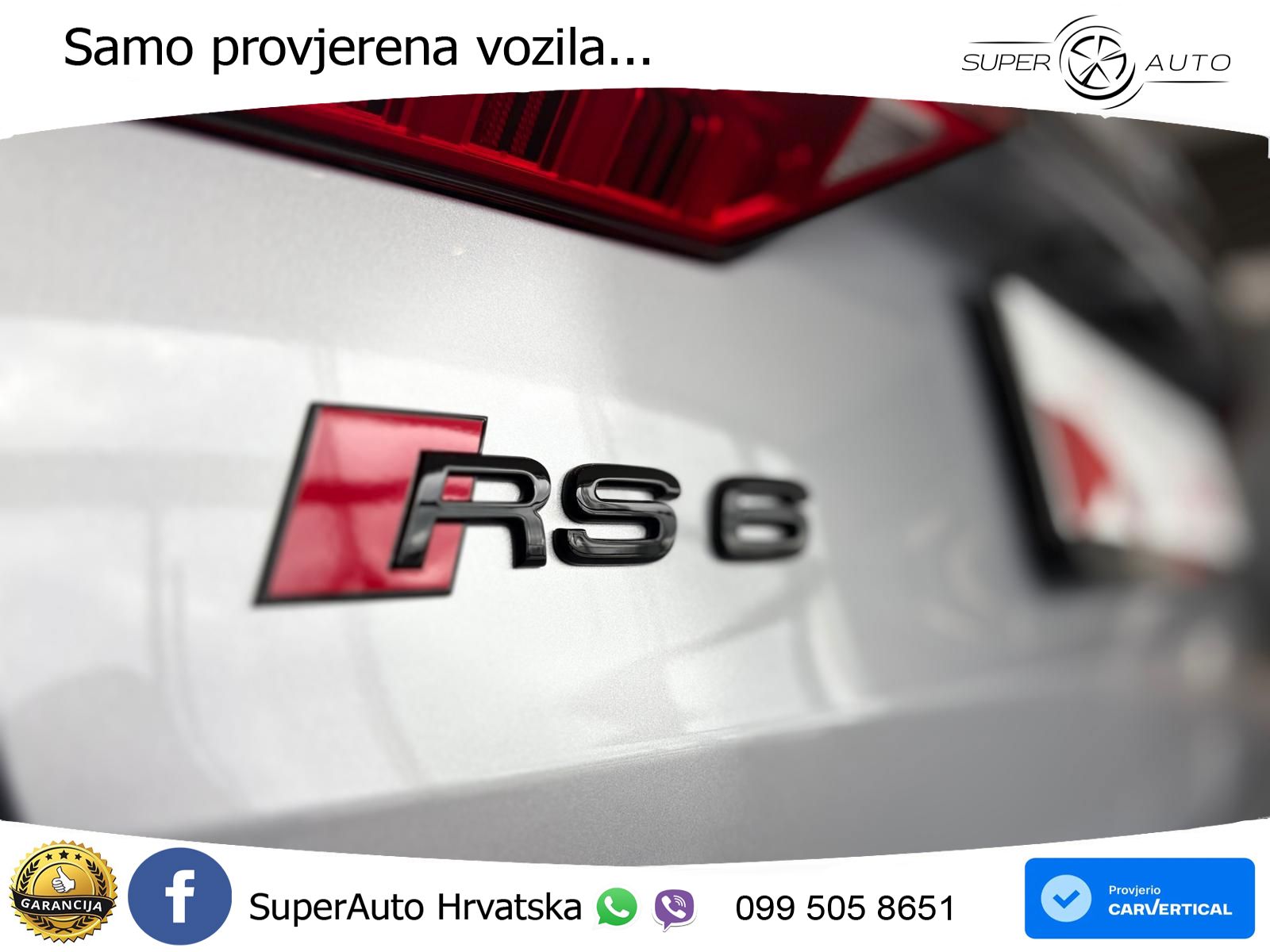 Audi RS6 Avant 4.0 TFSI V8 performance (630 KS)  quattro tiptronic ZRAČNI+ACC+GR SJED+KAM+PANO