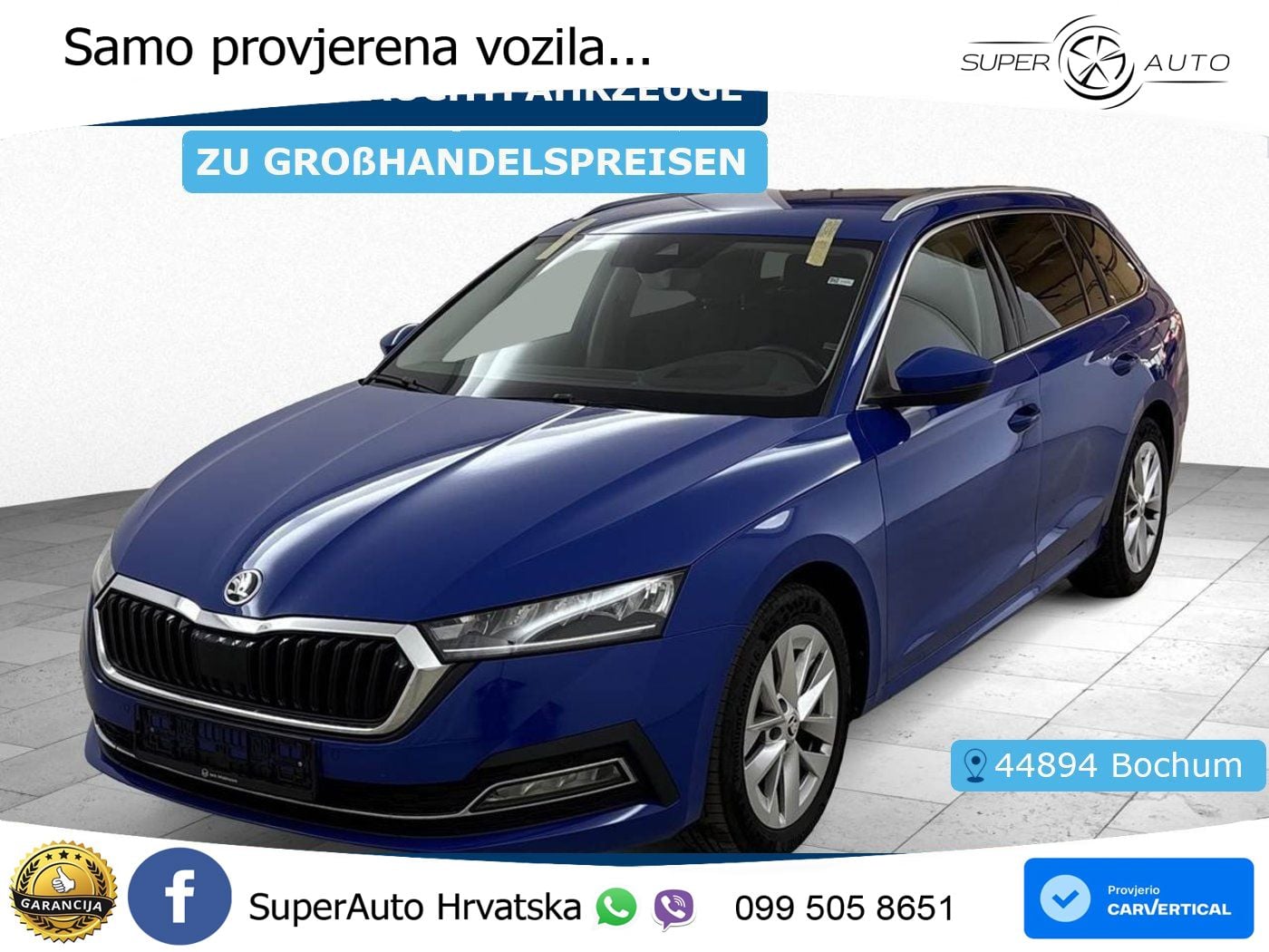 Škoda Octavia Combi 2.0 TDI (150 KS) 4x4 DSG LED+GR SJED+ACC