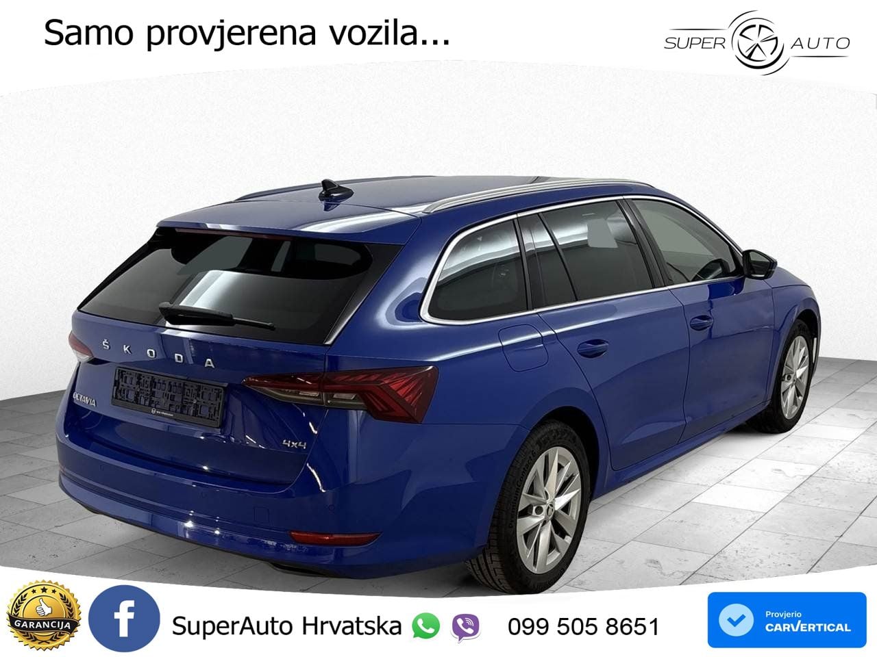 Škoda Octavia Combi 2.0 TDI (150 KS) 4x4 DSG LED+GR SJED+ACC