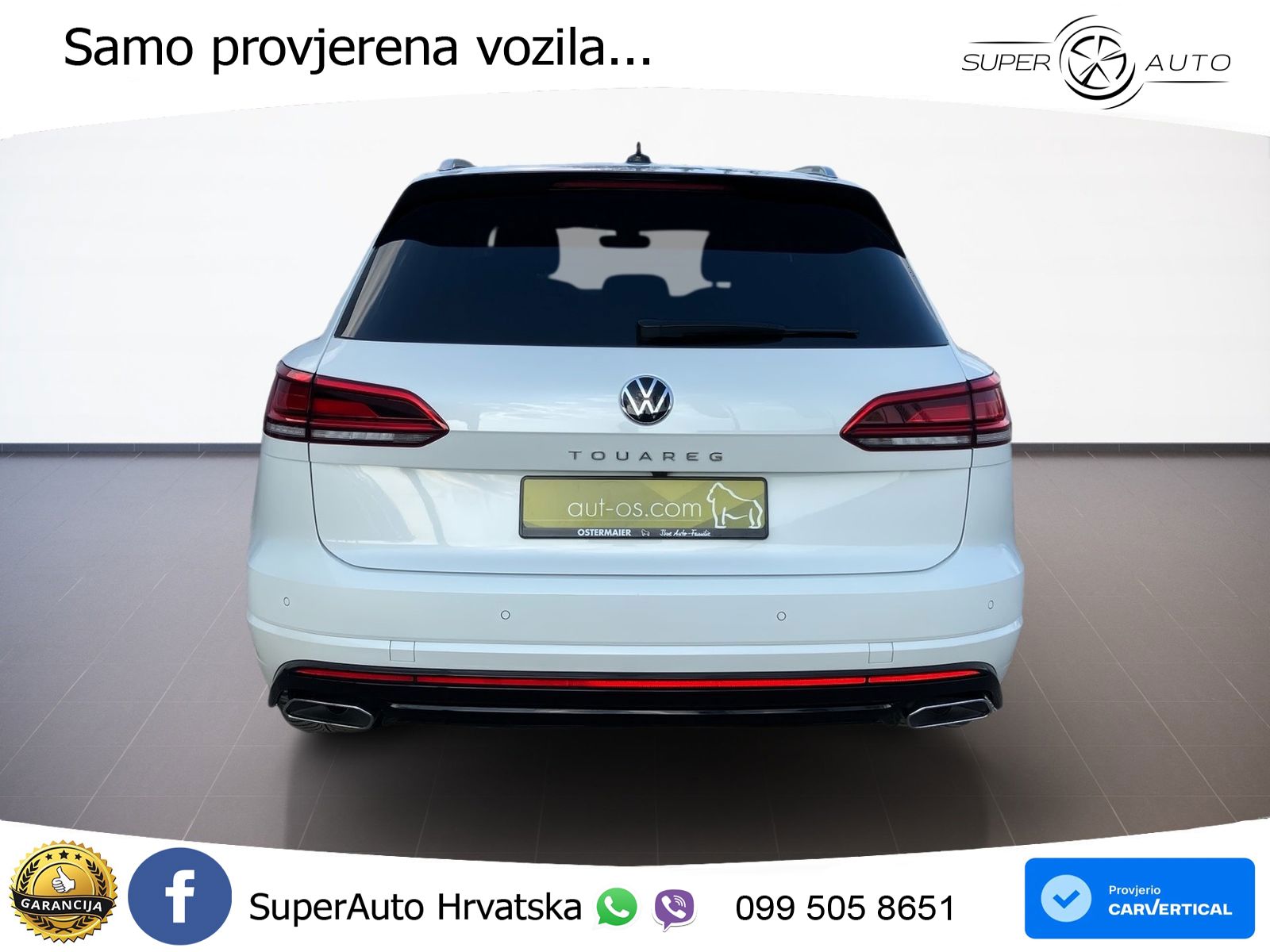 Volkswagen Touareg 3.0 V6 TDI (231 KS) 4MOTION Tiptronic R-Line ZRAČNI+ACC+4xGR SJED+KAM