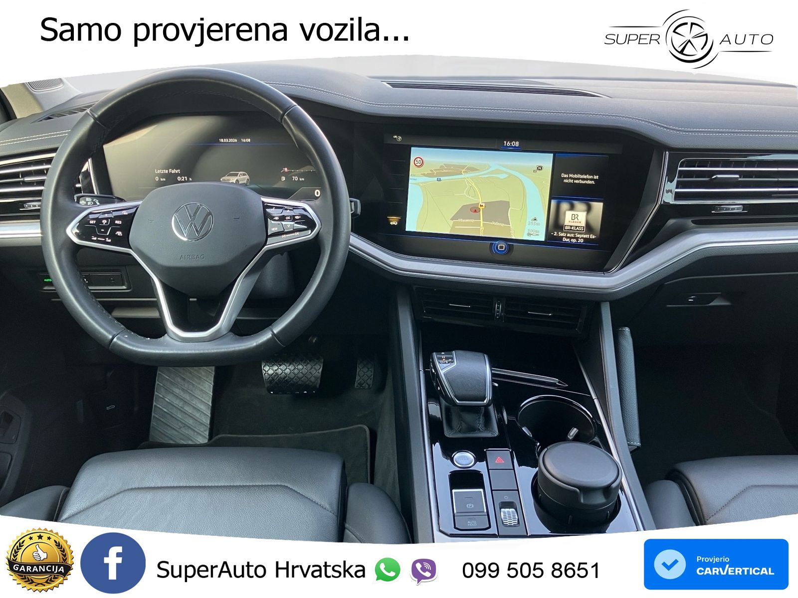 Volkswagen Touareg 3.0 V6 TDI (231 KS) 4MOTION Tiptronic R-Line ZRAČNI+ACC+4xGR SJED+KAM