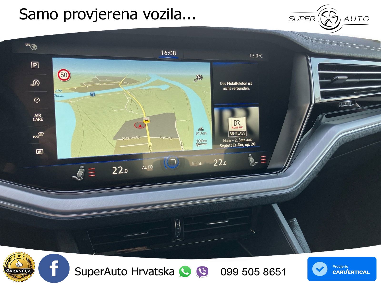 Volkswagen Touareg 3.0 V6 TDI (231 KS) 4MOTION Tiptronic R-Line ZRAČNI+ACC+4xGR SJED+KAM