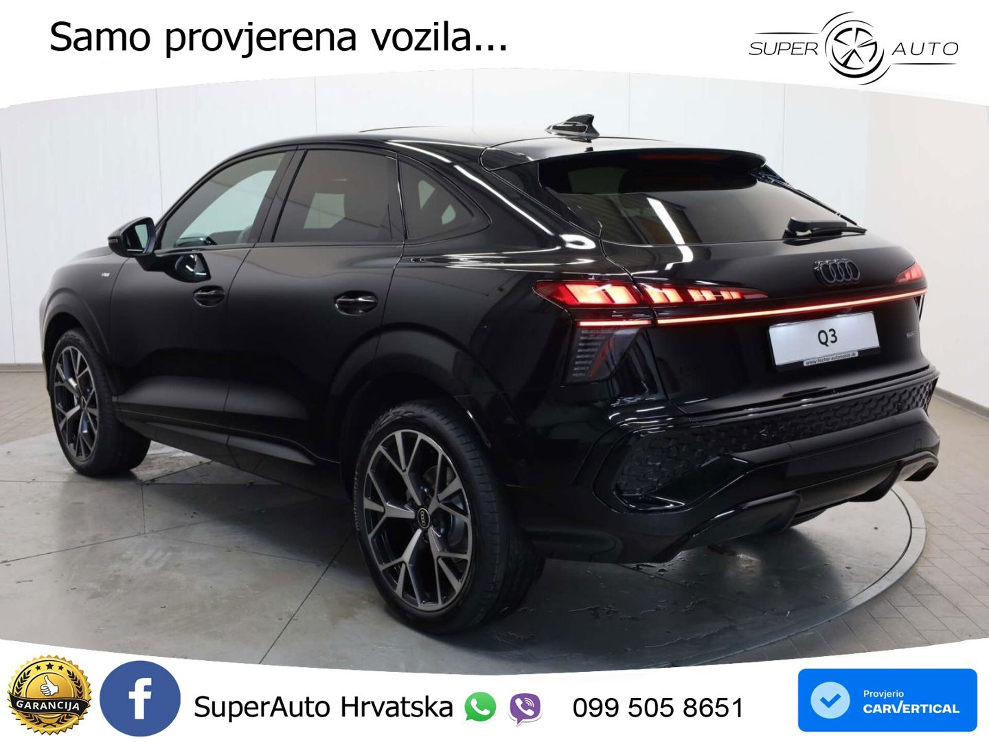 Audi Q3 Sportback 2.0 TFSI (204 KS) quattro S tronic S line MATRIX+GR SJED+KAM