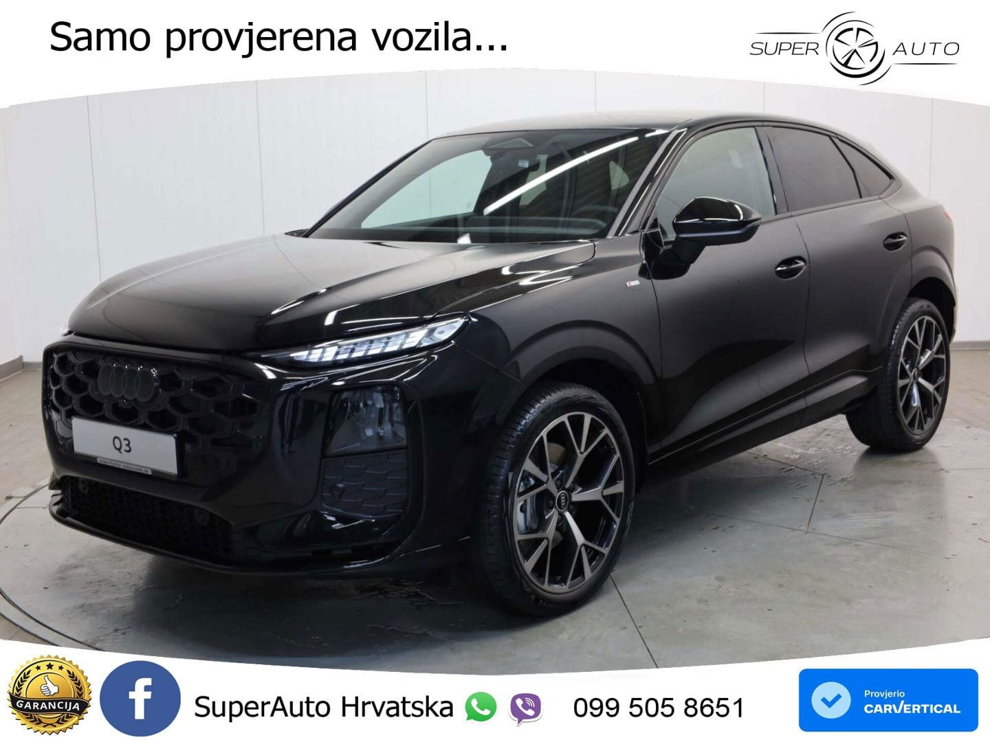 Audi Q3 Sportback 2.0 TFSI (204 KS) quattro S tronic S line MATRIX+GR SJED+KAM