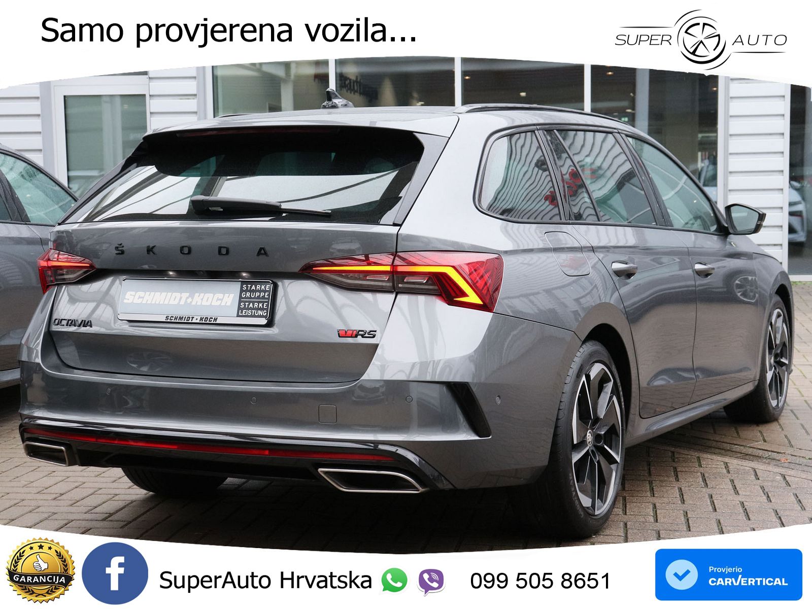 Škoda Octavia Combi RS 2.0 TDI (200 KS) DSG LED+GR SJED+ACC