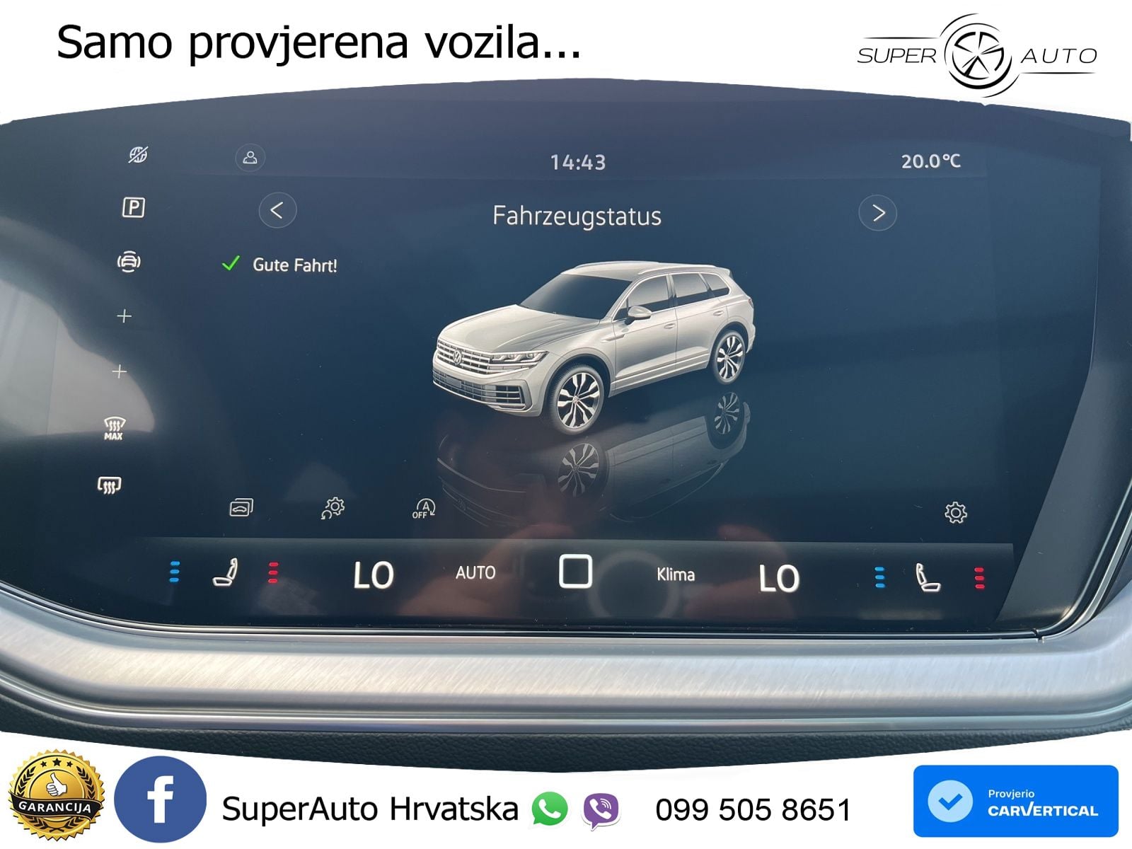 Volkswagen Touareg 3.0 V6 TDI (286 KS) 4MOTION Tiptronic R-Line ZRAČNI+ACC+GR SJED+KAM+PANO