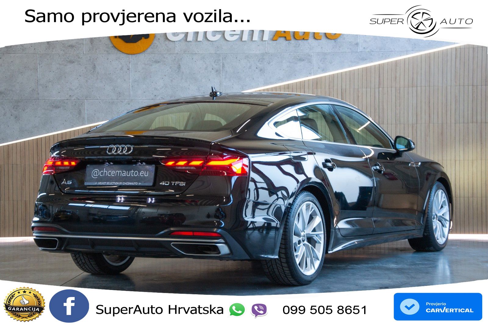 Audi A5 Sportback  40 TFSI (204 KS) S tronic advanced MATRIX+GR SJED+KAM
