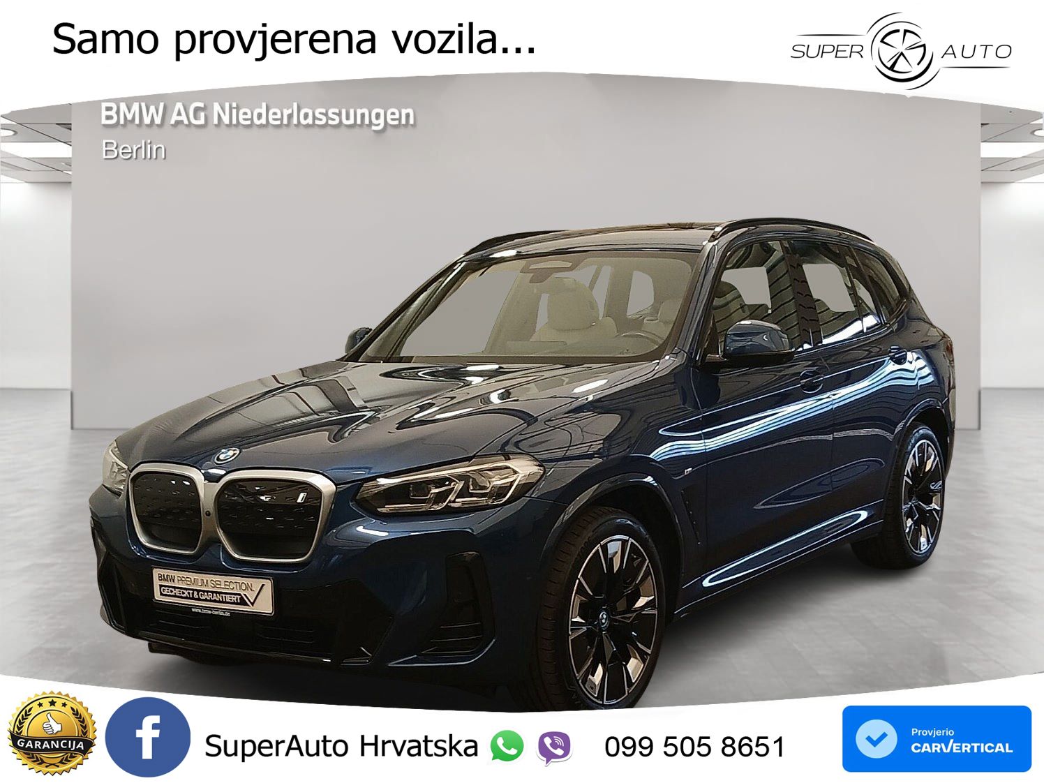 BMW iX3 80 kWh (286 KS)