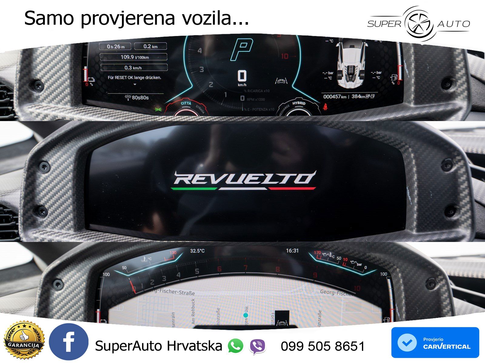 Lamborghini Revuelto 6.5 V12 (1015 KS) 4WD DCT LED+GR SJED+ACC