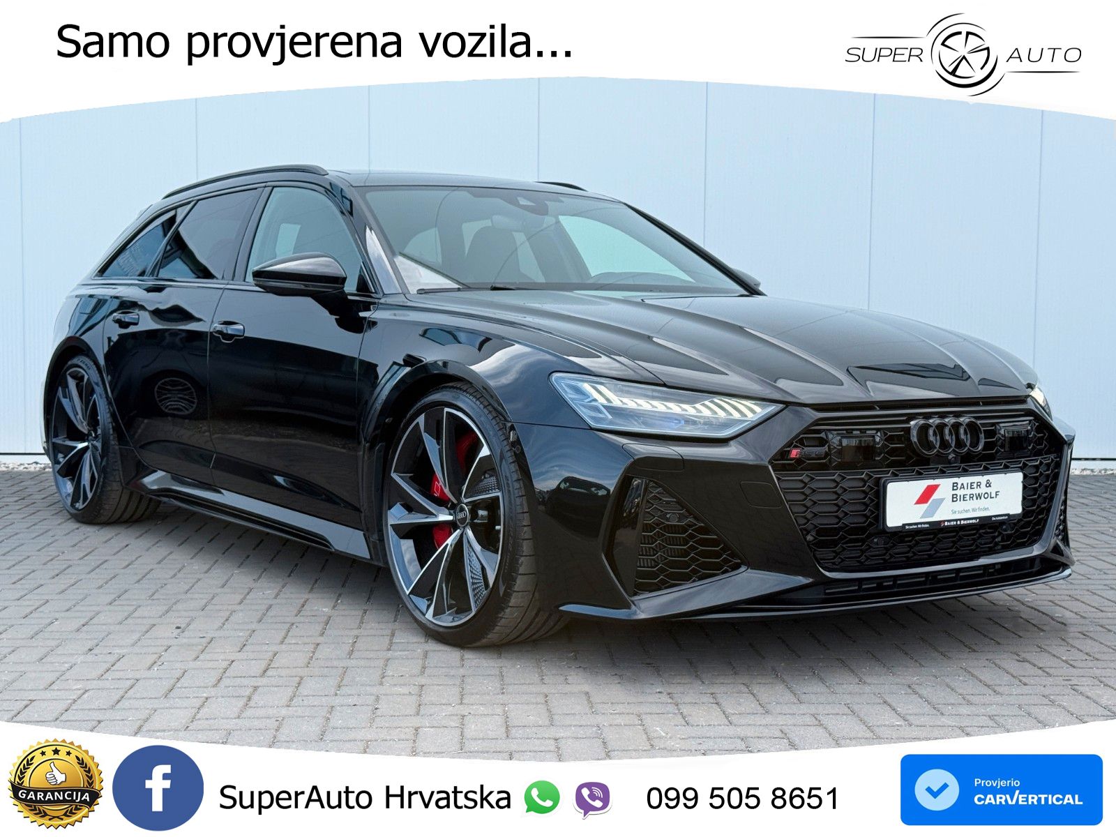 Audi RS6 Avant 4.0 TFSI V8 (600 KS) quattro Tiptronic ZRAČNI+ACC+GR SJED+KAM+PANO