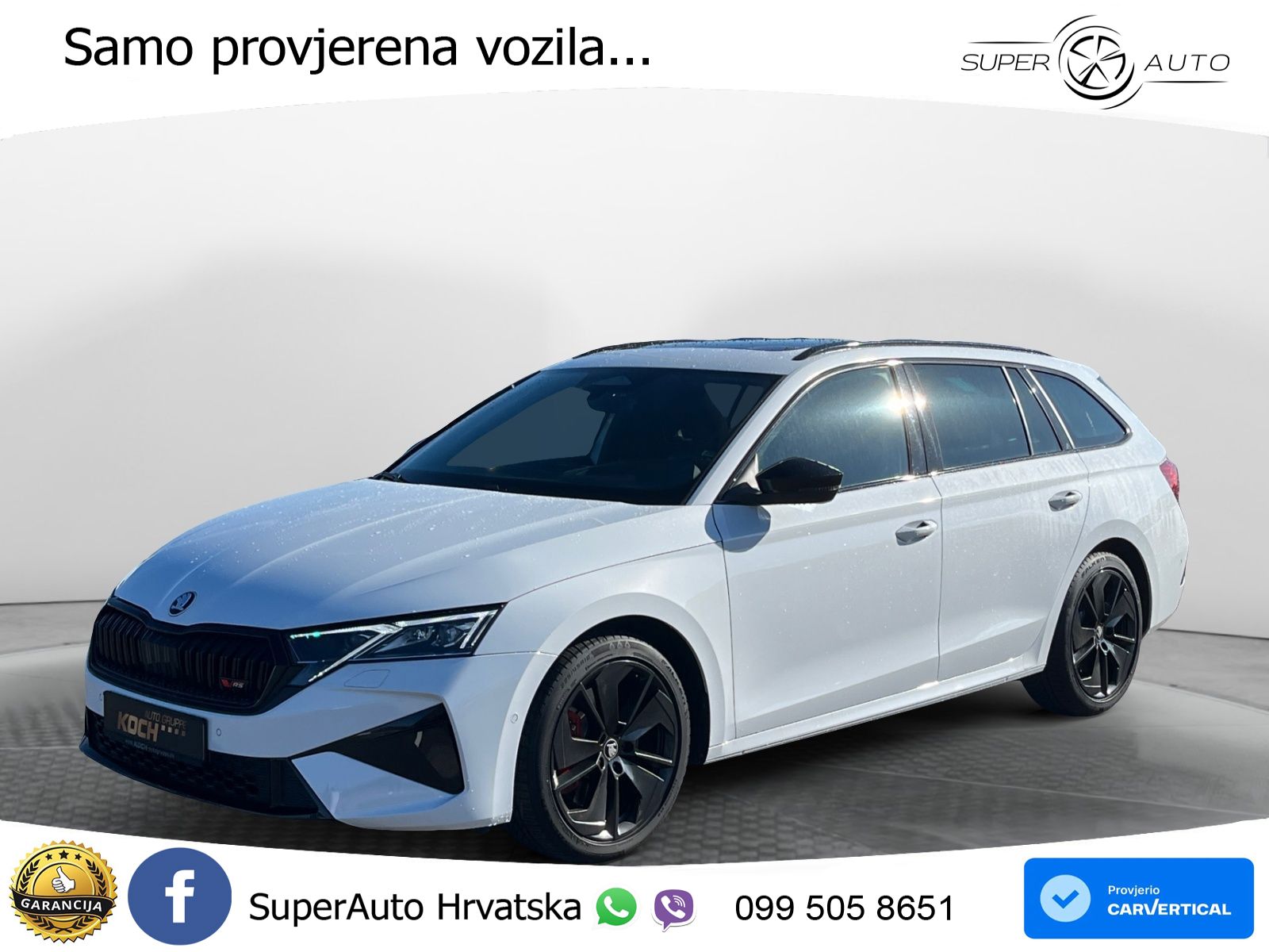 Škoda Octavia Combi RS 2.0 TSI (265 KS) DSG MATRIX+GR SJED+KAM