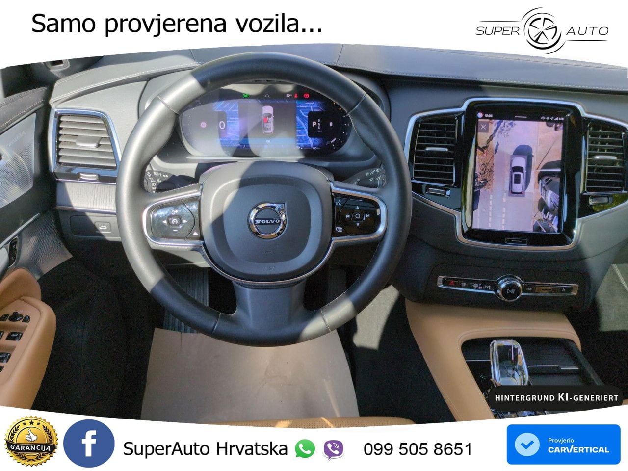 Volvo XC90 2.0 B5 Diesel AWD Automatic ZRAČNI+ACC+GR SJED+KAM+PANO