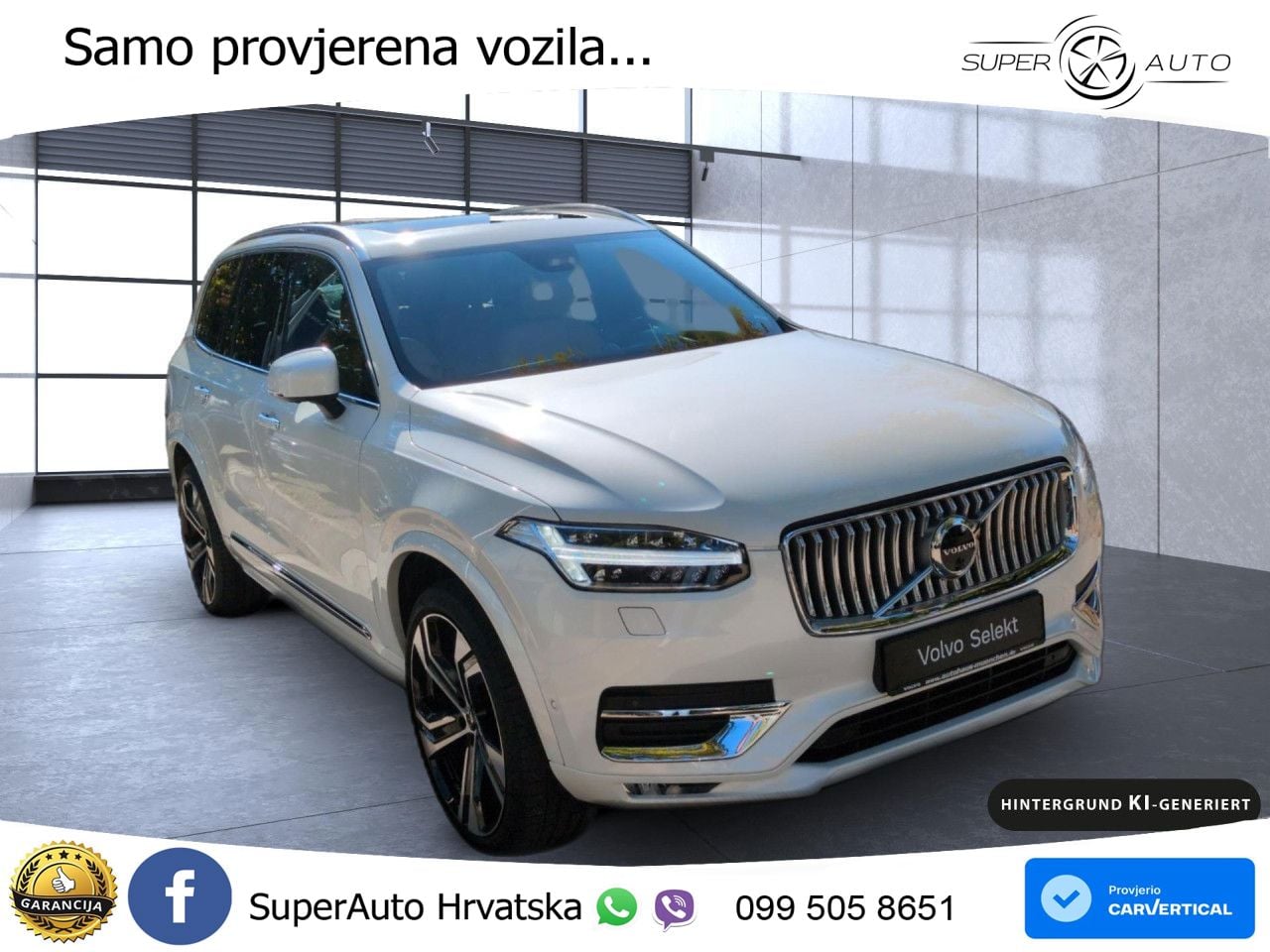 Volvo XC90 2.0 B5 Diesel AWD Automatic ZRAČNI+ACC+GR SJED+KAM+PANO