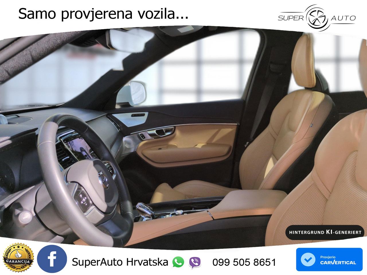 Volvo XC90 2.0 B5 Diesel AWD Automatic ZRAČNI+ACC+GR SJED+KAM+PANO