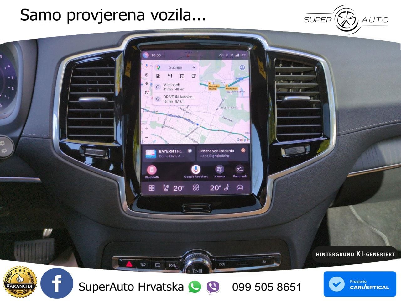 Volvo XC90 2.0 B5 Diesel AWD Automatic ZRAČNI+ACC+GR SJED+KAM+PANO