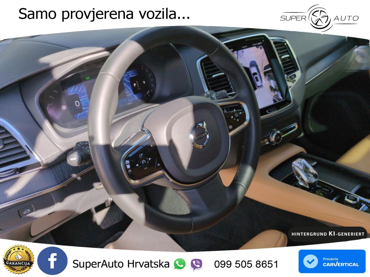 Volvo XC90 2.0 B5 Diesel AWD Automatic ZRAČNI+ACC+GR SJED+KAM+PANO