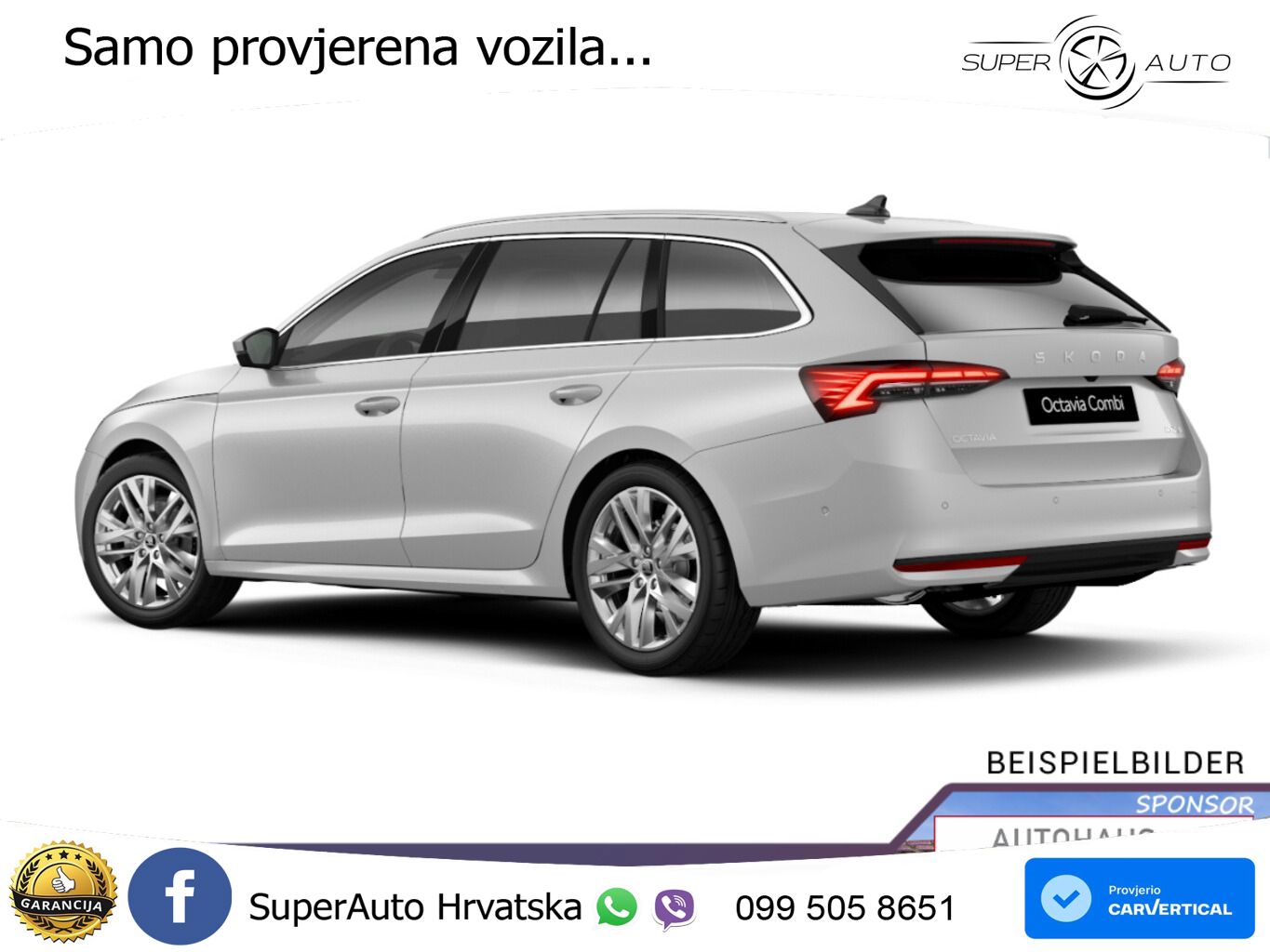 Škoda Octavia Combi 1.5 TSI (150 KS) DSG LED+GR SJED+ACC
