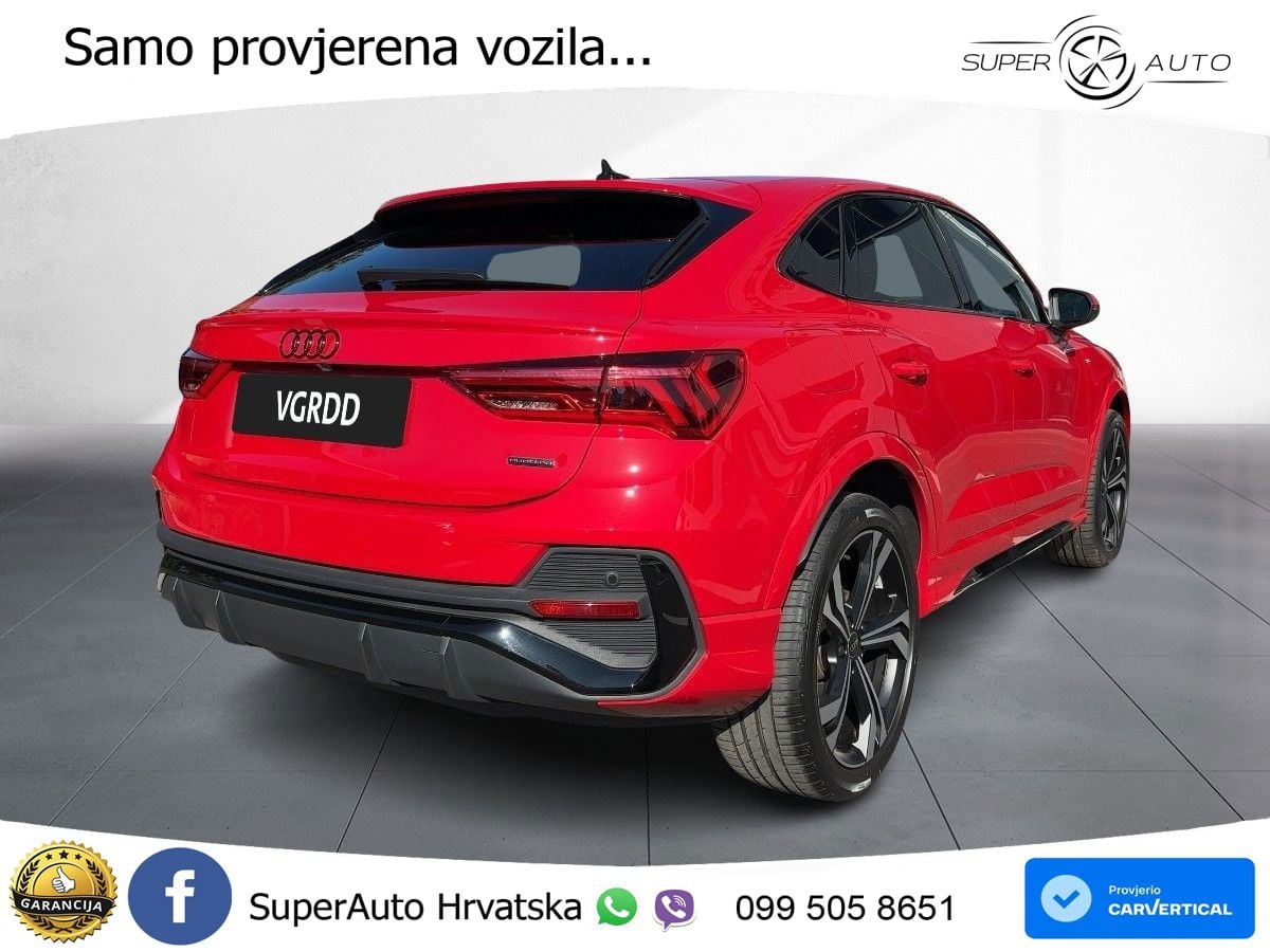 Audi Q3 Sportback 45 TFSI (245 KS) quattro S tronic S line LED+GR SJED+ACC