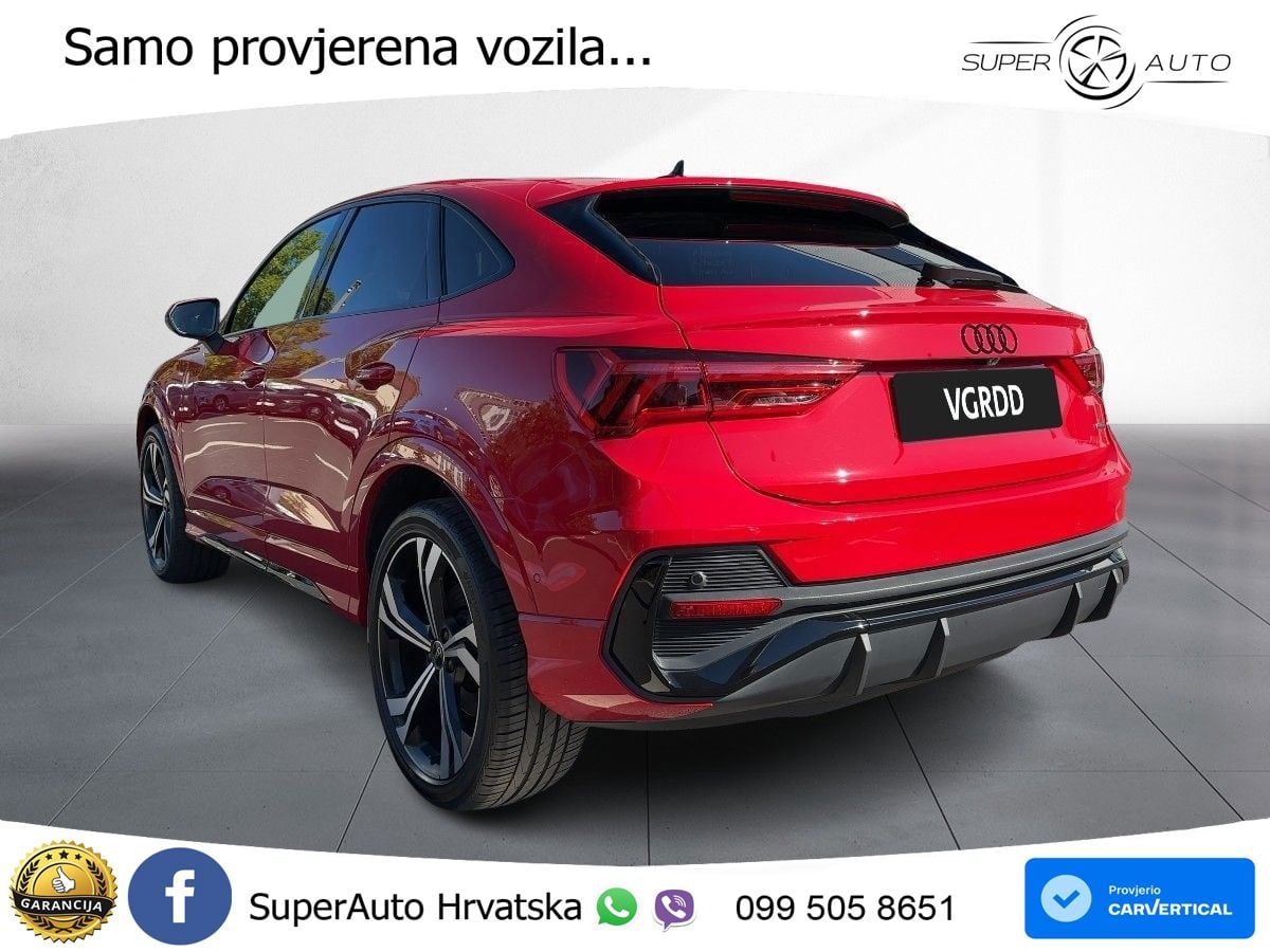 Audi Q3 Sportback 45 TFSI (245 KS) quattro S tronic S line LED+GR SJED+ACC