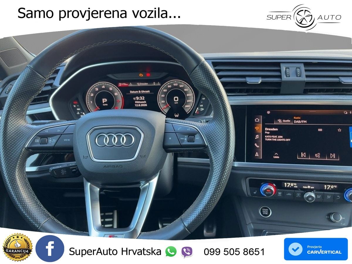 Audi Q3 Sportback 45 TFSI (245 KS) quattro S tronic S line LED+GR SJED+ACC